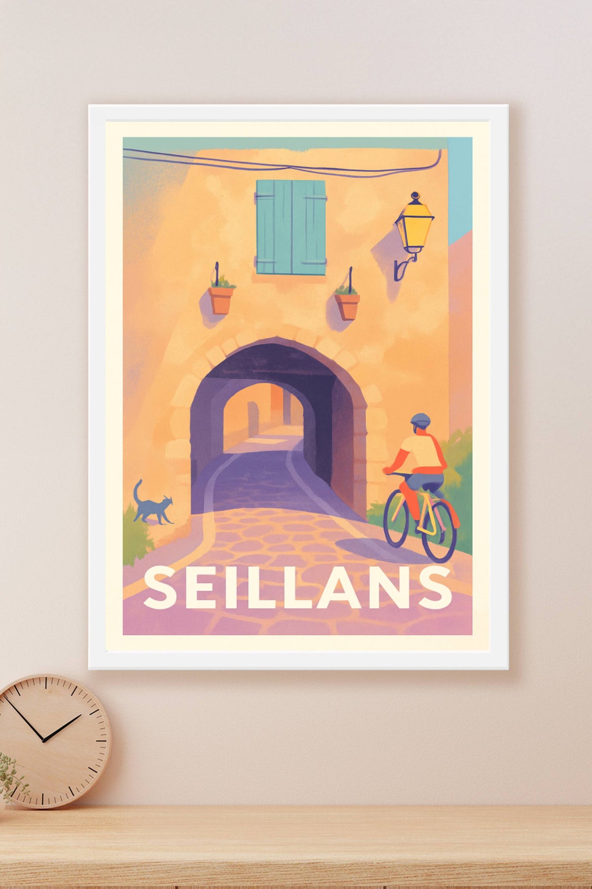 Affiche Seillans — Charme et douceur d’un village provençal · poster d'art de Seillans