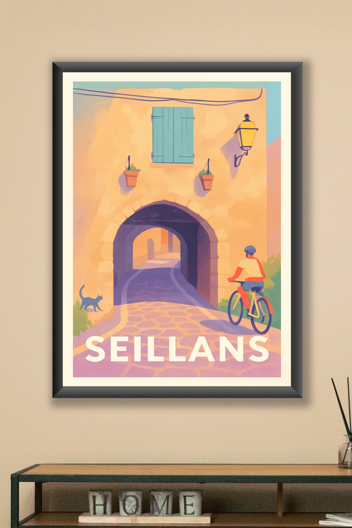 Affiche Seillans — Charme et douceur d’un village provençal · poster d'art de Seillans