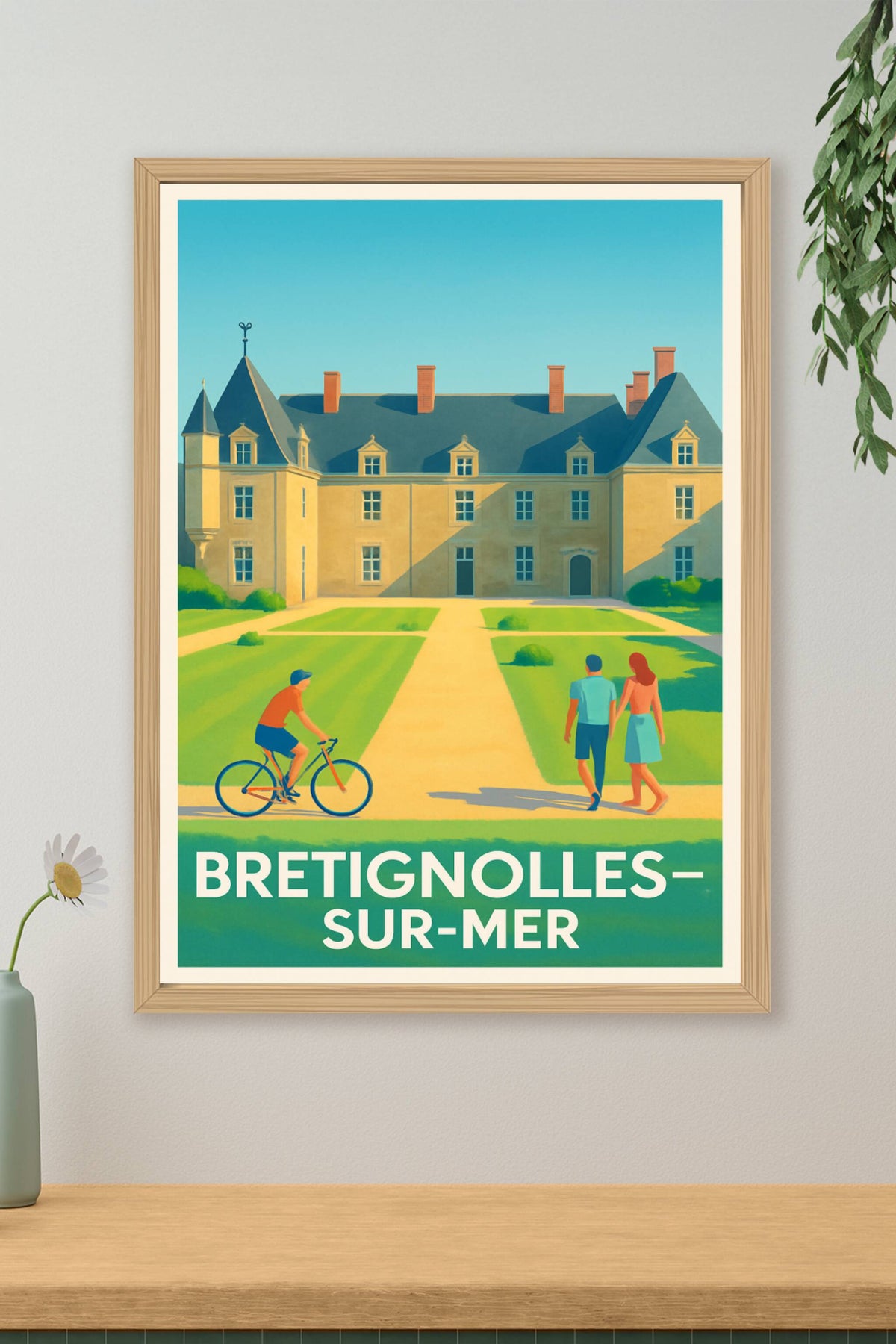 Affiche Bretignolles-sur-Mer — Charme et Sérénité en Bord de Mer · poster d'art de Bretignolles-sur-Mer