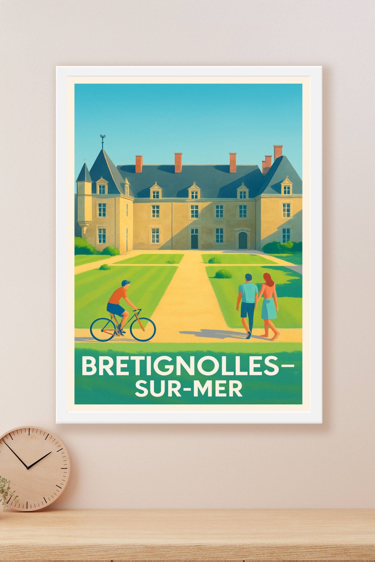 Affiche Bretignolles-sur-Mer — Charme et Sérénité en Bord de Mer · poster d'art de Bretignolles-sur-Mer