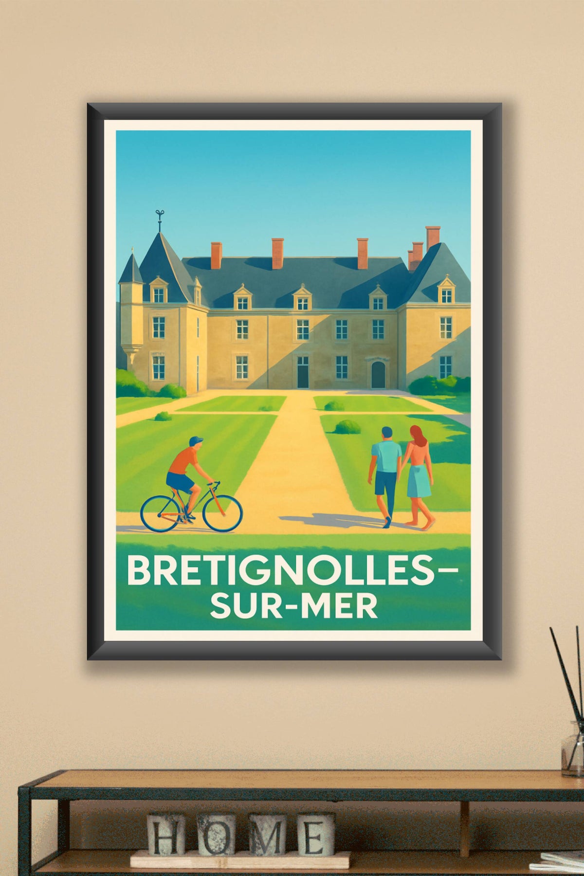 Affiche Bretignolles-sur-Mer — Charme et Sérénité en Bord de Mer · poster d'art de Bretignolles-sur-Mer