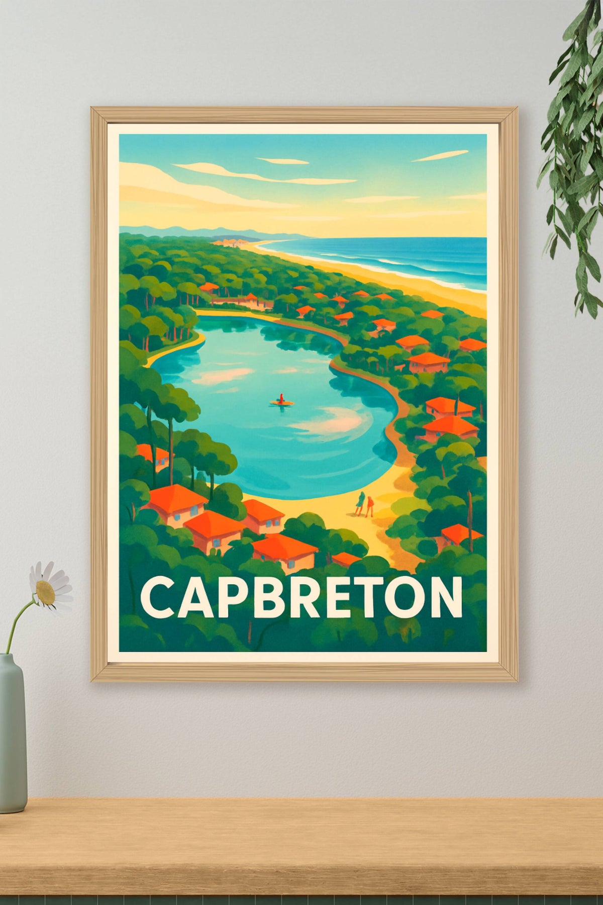 Affiche Capbreton — Évasion et nature au bord de l'eau · poster d'art de Capbreton
