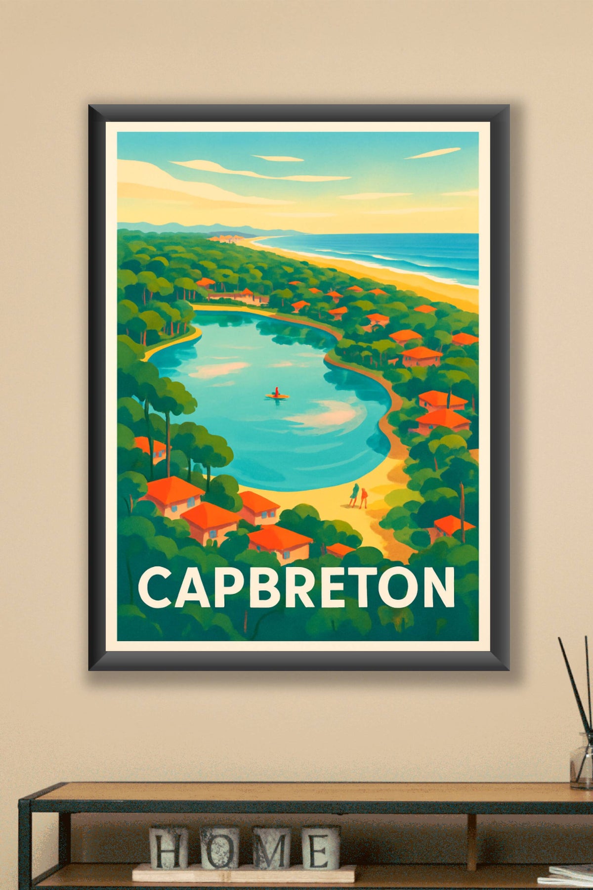 Affiche Capbreton — Évasion et nature au bord de l'eau · poster d'art de Capbreton