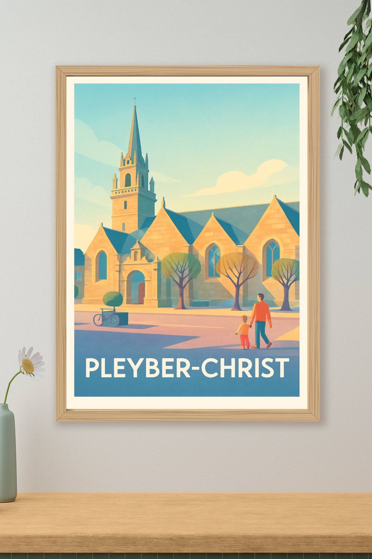 Affiche Pleyber-Christ — Sérénité architecturale bretonne · poster d'art de Pleyber-Christ