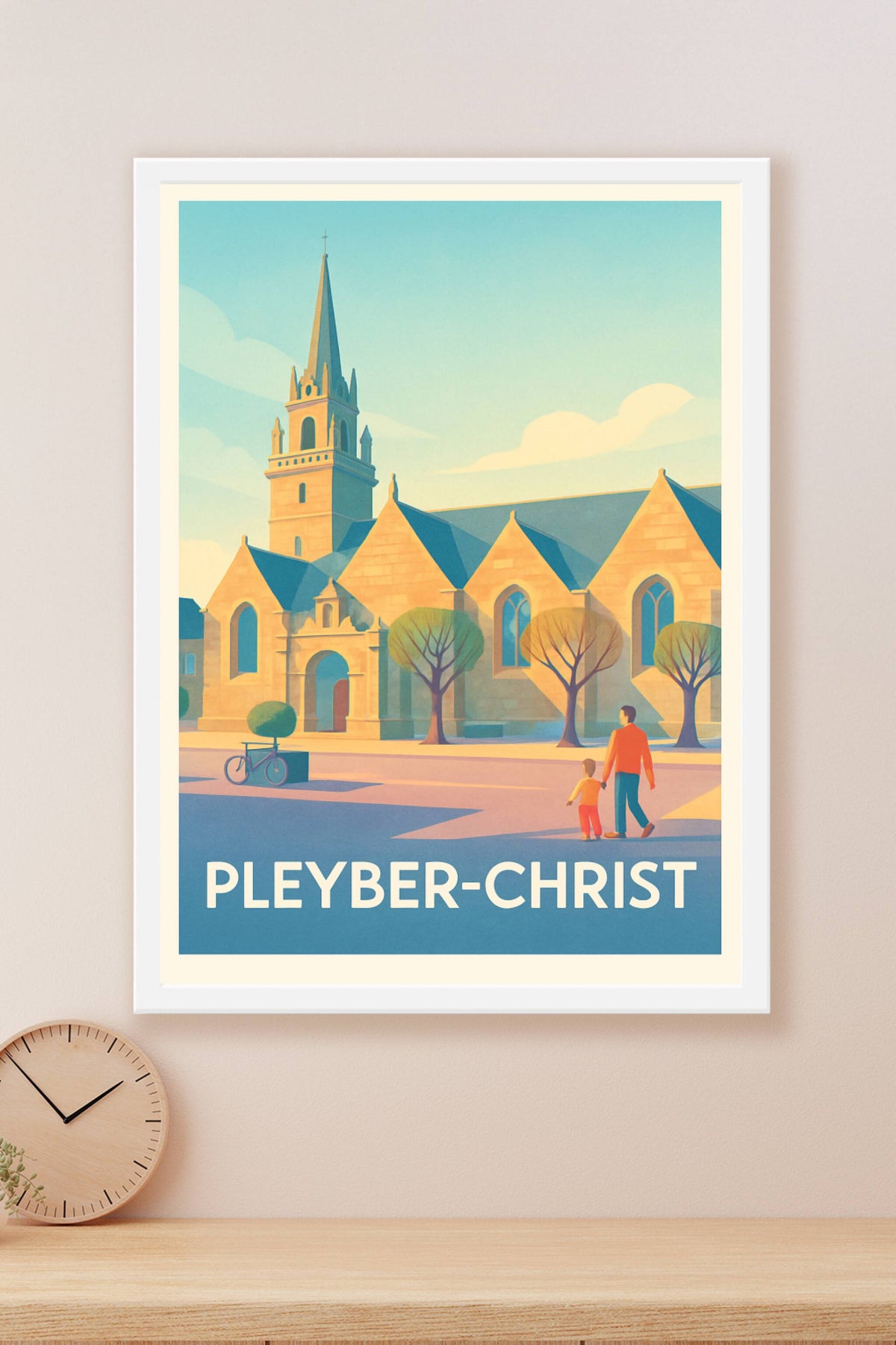 Affiche Pleyber-Christ — Sérénité architecturale bretonne · poster d'art de Pleyber-Christ