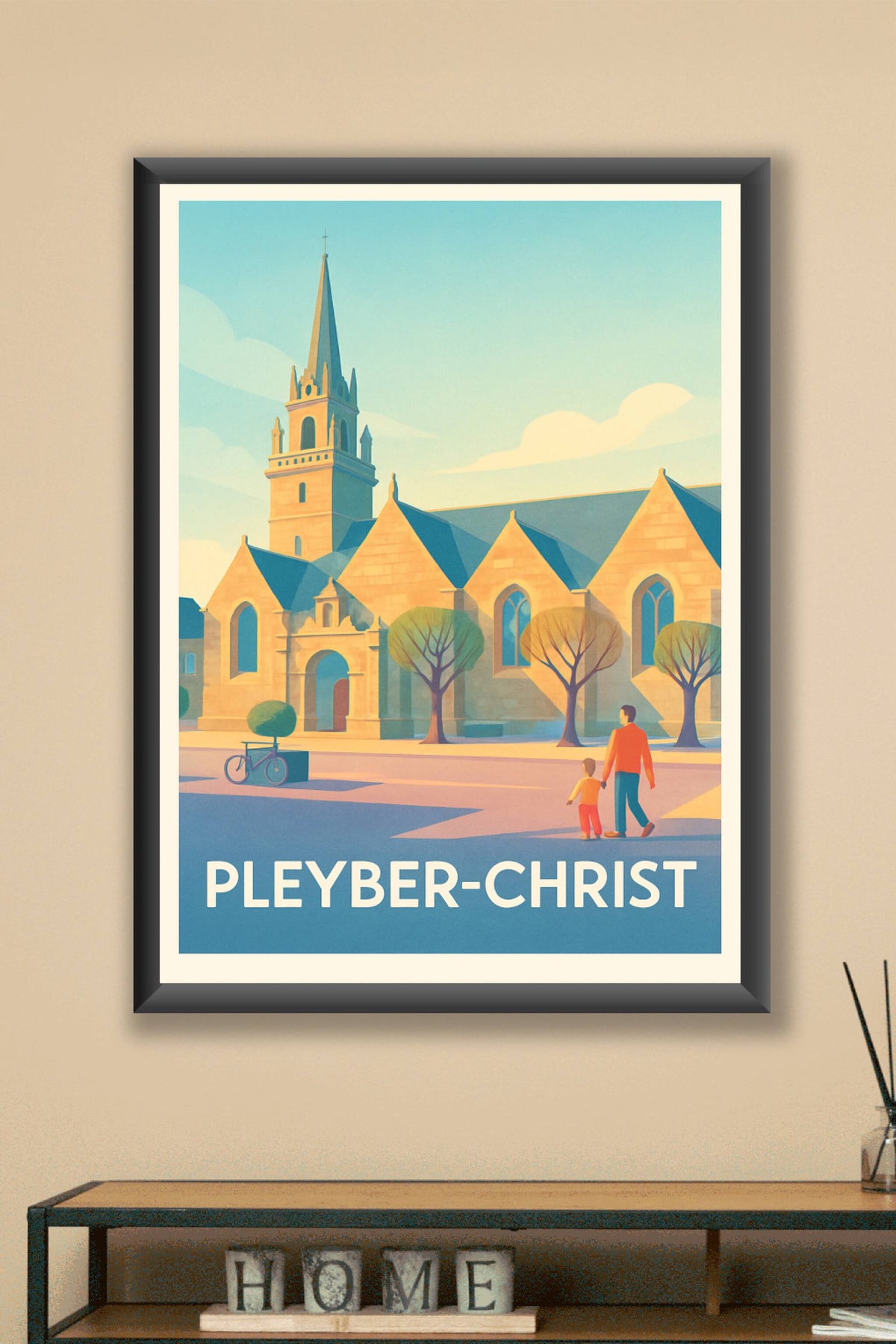 Affiche Pleyber-Christ — Sérénité architecturale bretonne · poster d'art de Pleyber-Christ