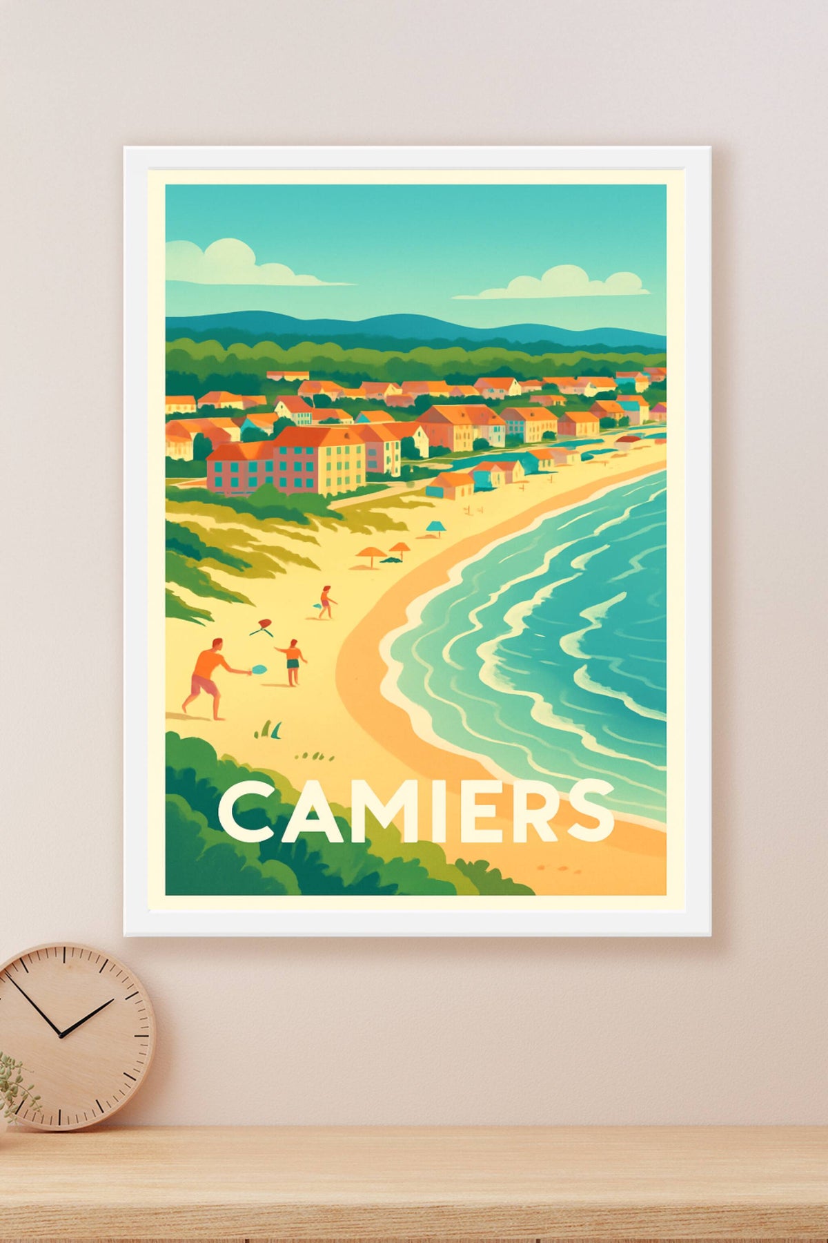 Affiche Camiers — Évasion sur la côte d'Opale · poster d'art de Camiers