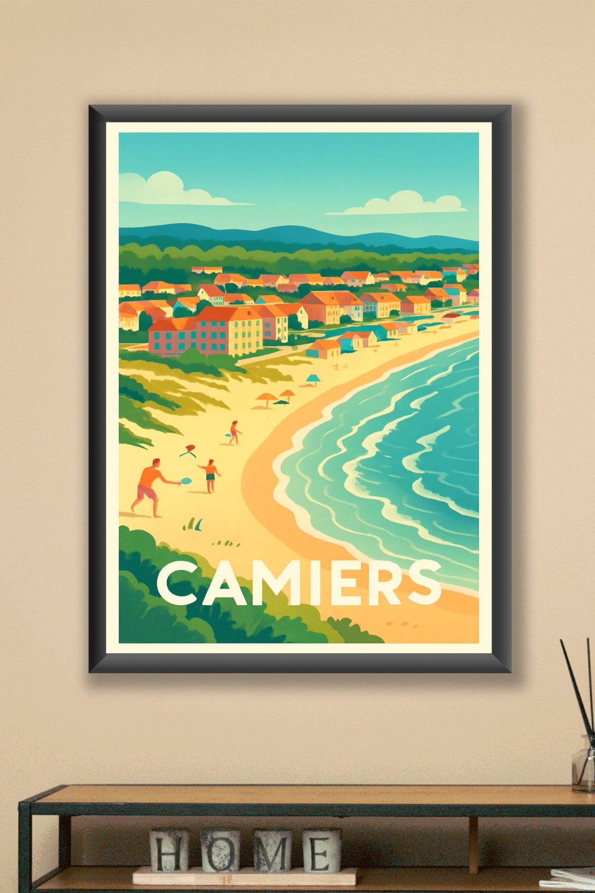 Affiche Camiers — Évasion sur la côte d'Opale · poster d'art de Camiers