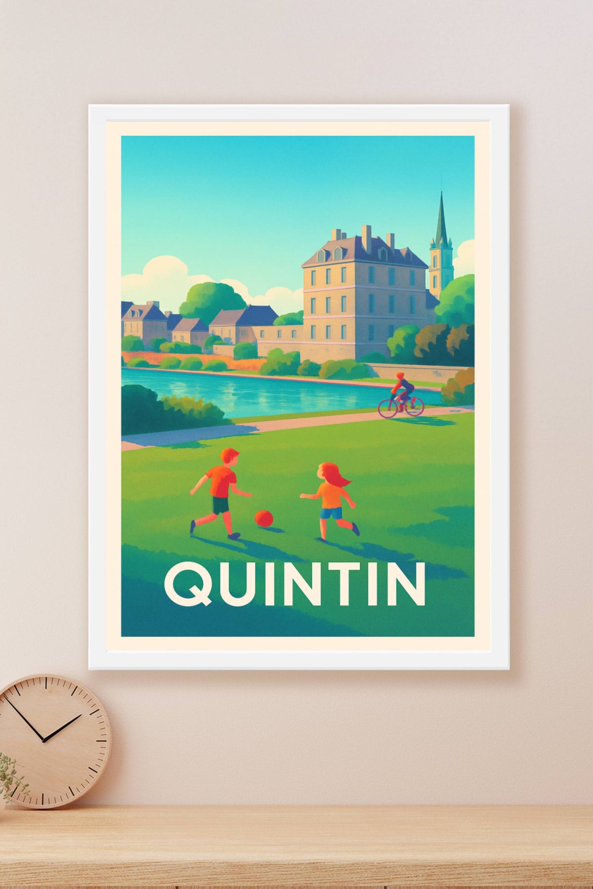 Affiche Quintin — Douceur de vie au bord de l'eau · poster d'art de Quintin