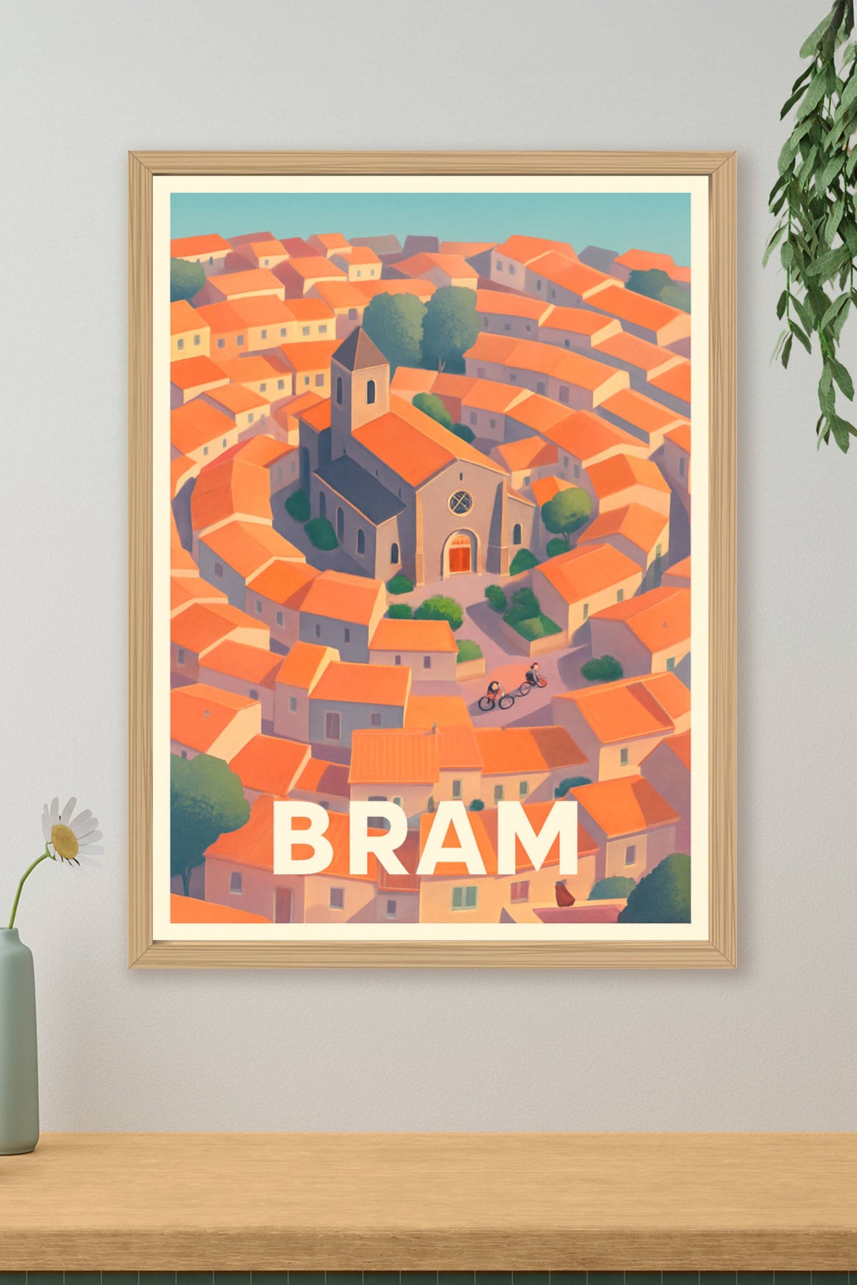 Affiche Bram — Le charme authentique en cercle · poster d'art de Bram