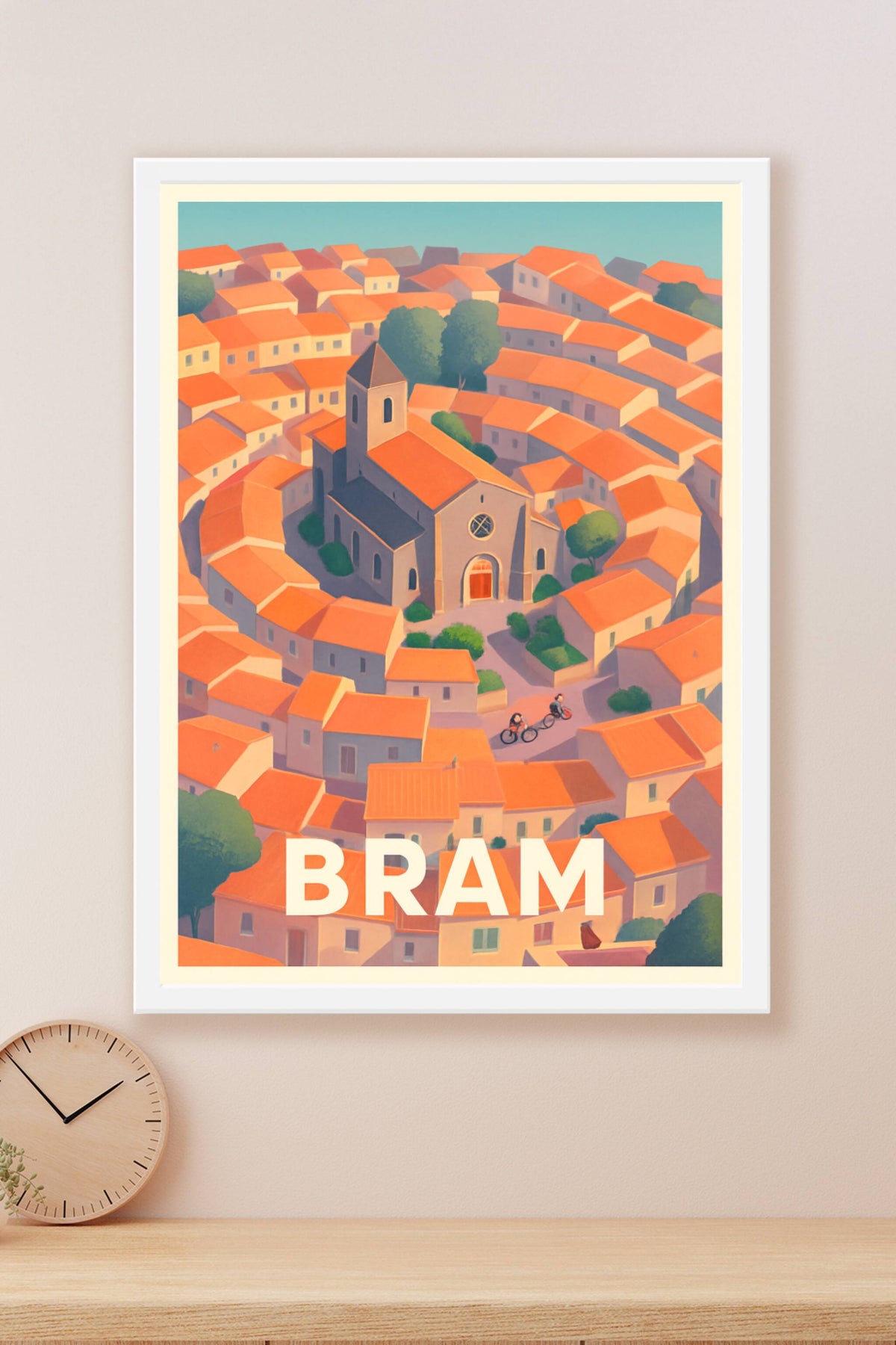 Affiche Bram — Le charme authentique en cercle · poster d'art de Bram