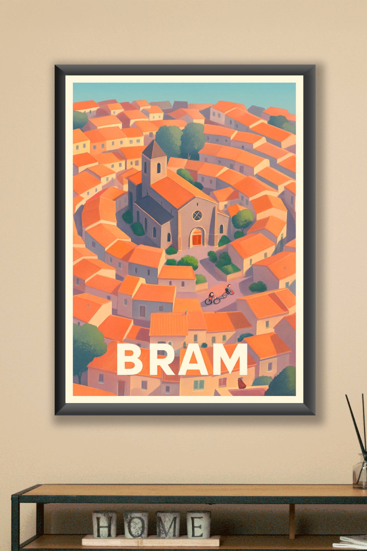 Affiche Bram — Le charme authentique en cercle · poster d'art de Bram