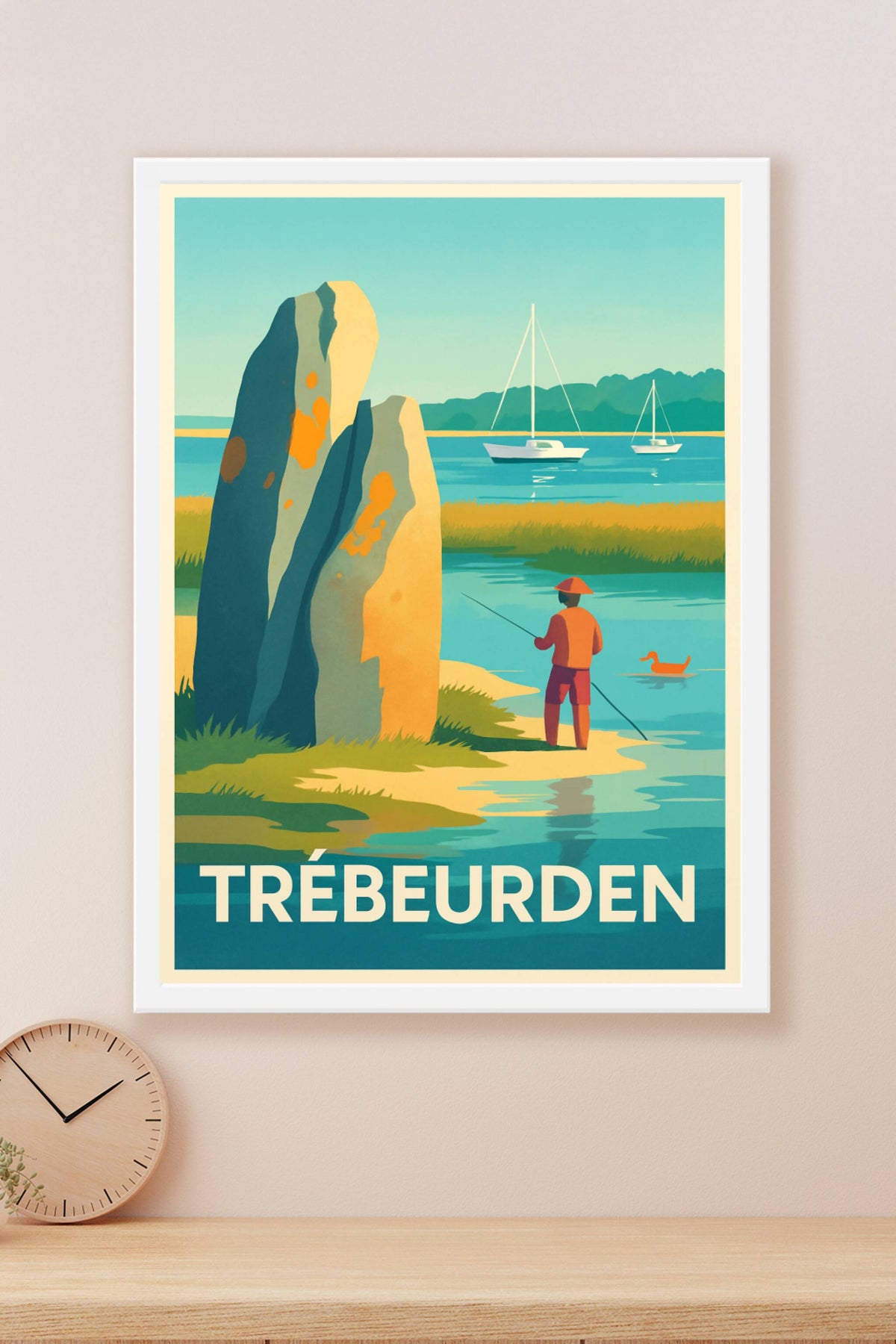 Affiche Trébeurden — Plénitude au bord de l'eau · poster d'art de Trébeurden