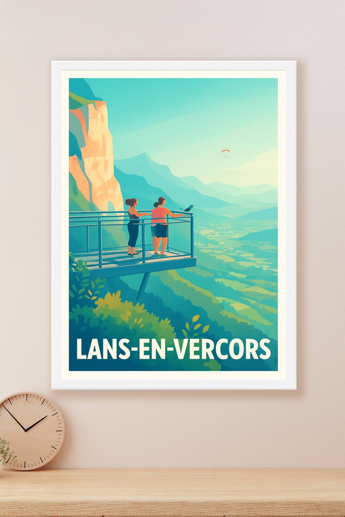 Affiche Lans-en-Vercors — Panorama spectaculaire sur la nature alpine · poster d'art de Lans-en-Vercors