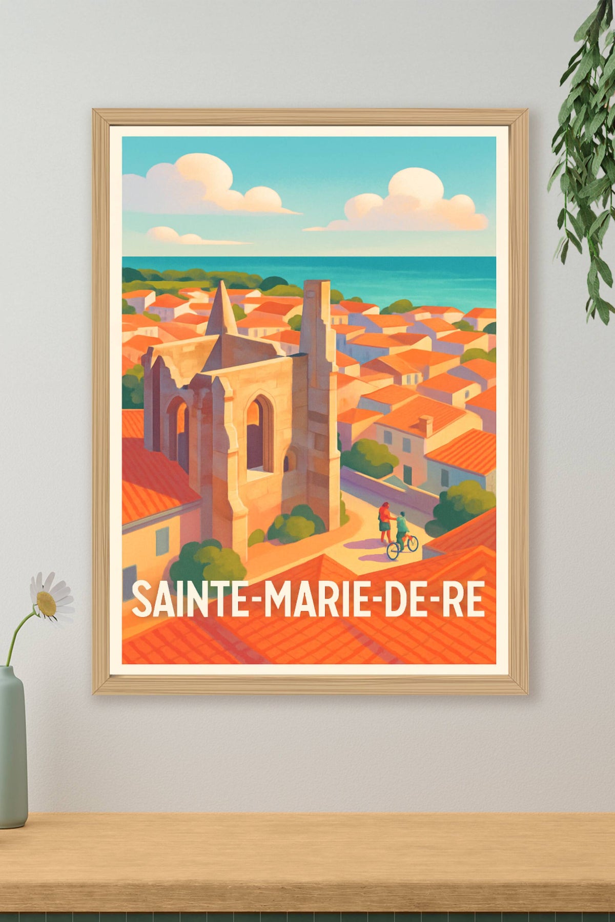 Affiche Sainte-Marie-de-Ré — L'élégance intemporelle de l'île · poster d'art de Sainte-Marie-de-Ré
