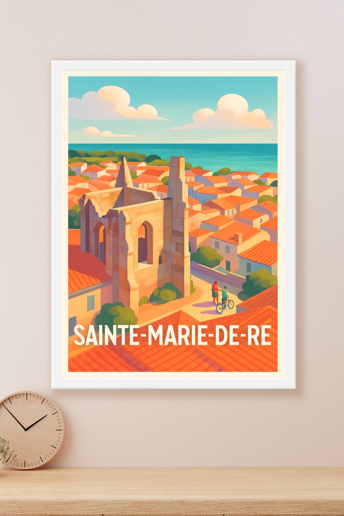 Affiche Sainte-Marie-de-Ré — L'élégance intemporelle de l'île · poster d'art de Sainte-Marie-de-Ré