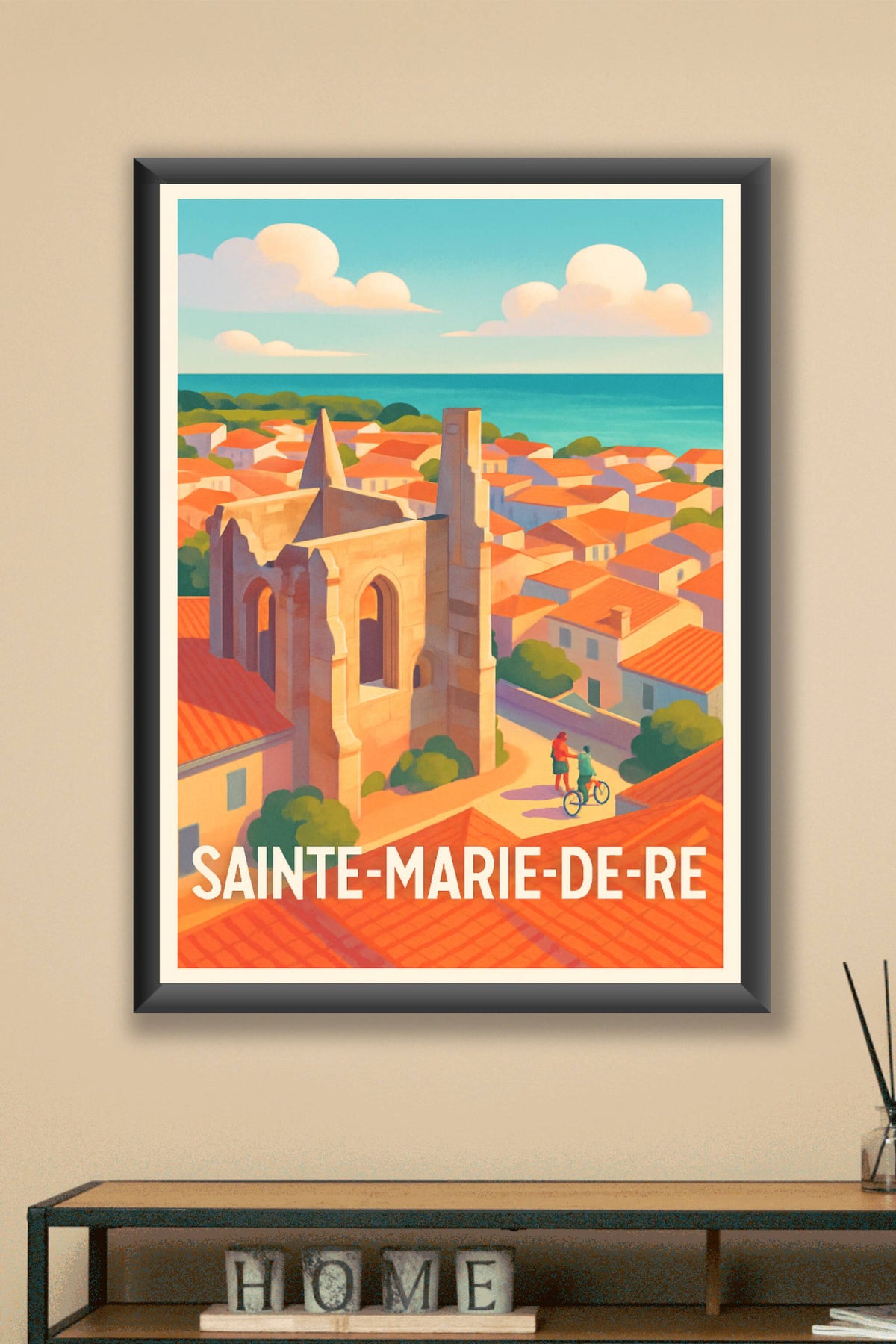Affiche Sainte-Marie-de-Ré — L'élégance intemporelle de l'île · poster d'art de Sainte-Marie-de-Ré