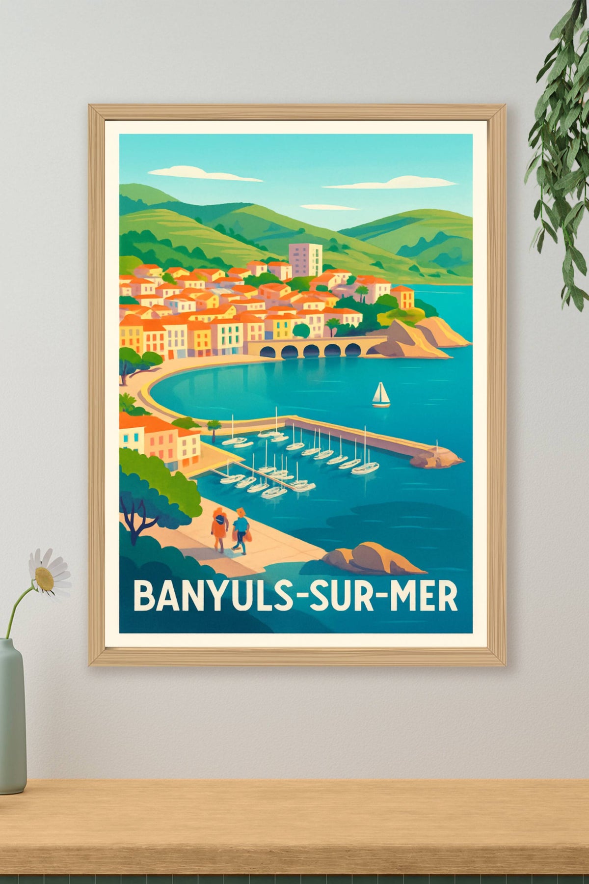 Affiche Banyuls-sur-Mer — Évasion méditerranéenne authentique · poster d'art de Banyuls-sur-Mer
