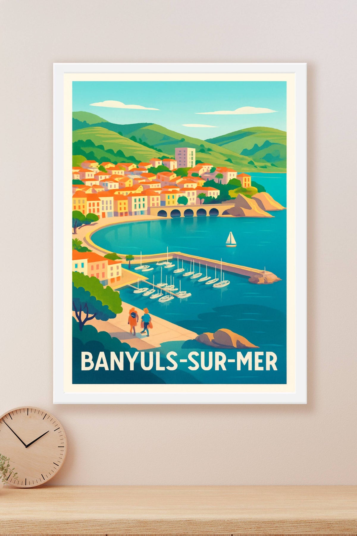 Affiche Banyuls-sur-Mer — Évasion méditerranéenne authentique · poster d'art de Banyuls-sur-Mer
