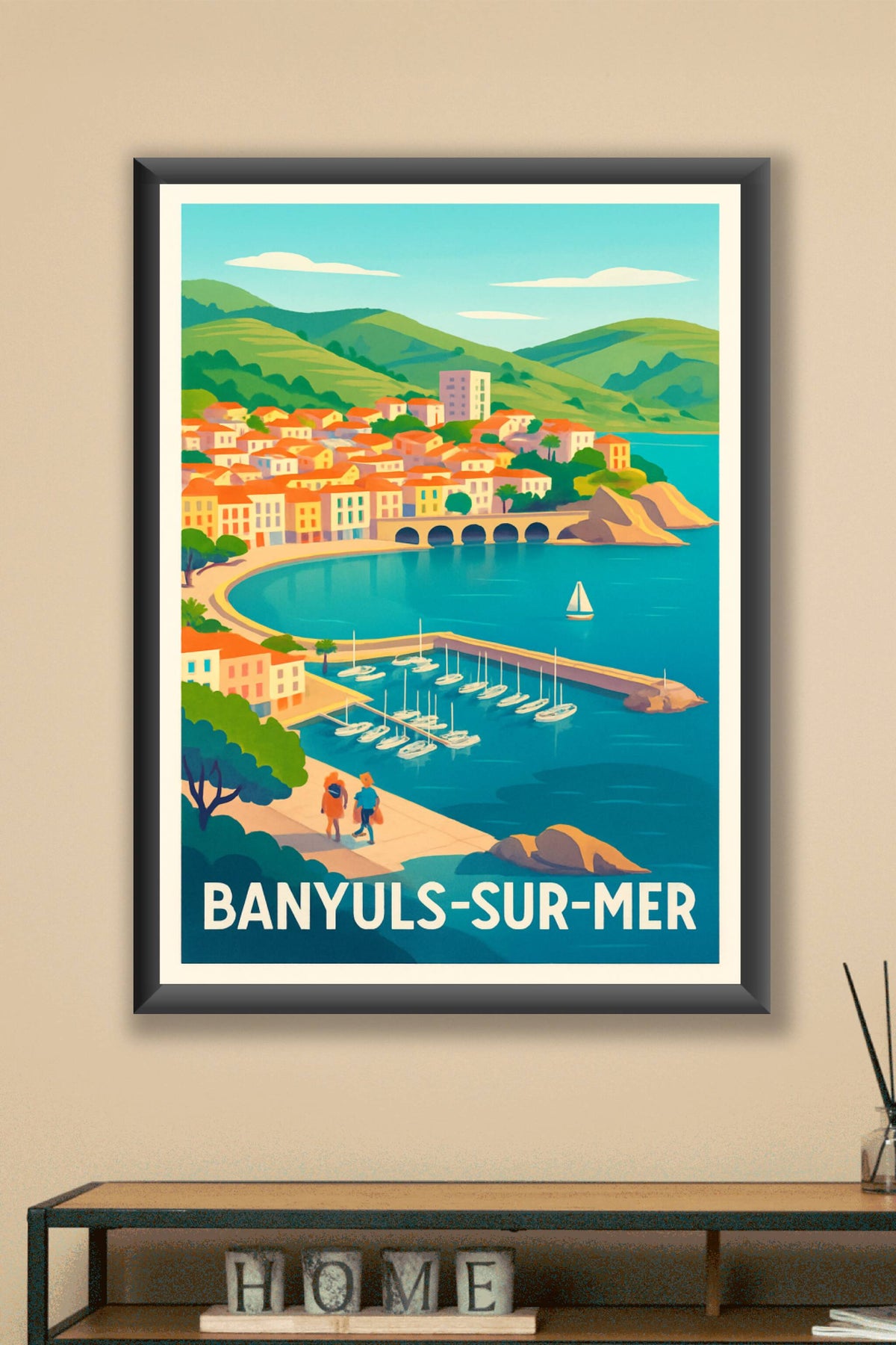 Affiche Banyuls-sur-Mer — Évasion méditerranéenne authentique · poster d'art de Banyuls-sur-Mer
