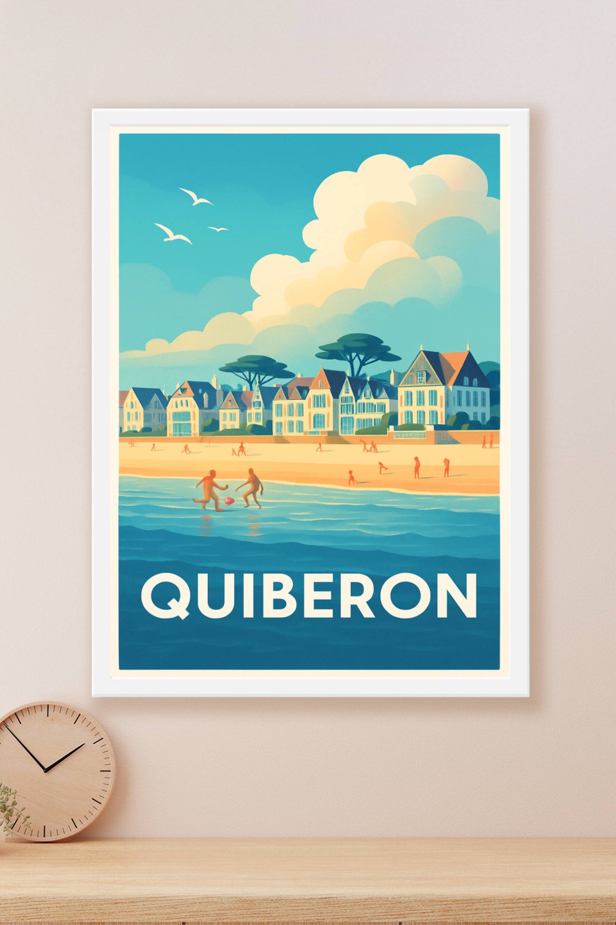 Affiche Quiberon — Échappée balnéaire en bord de mer · poster d'art de Quiberon
