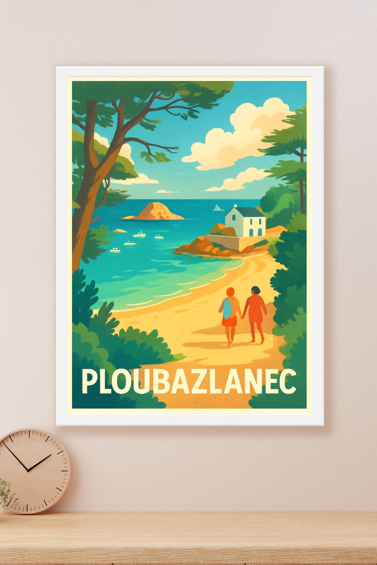Affiche Ploubazlanec — Évasion côtière et douceur bretonne · poster d'art de Ploubazlanec