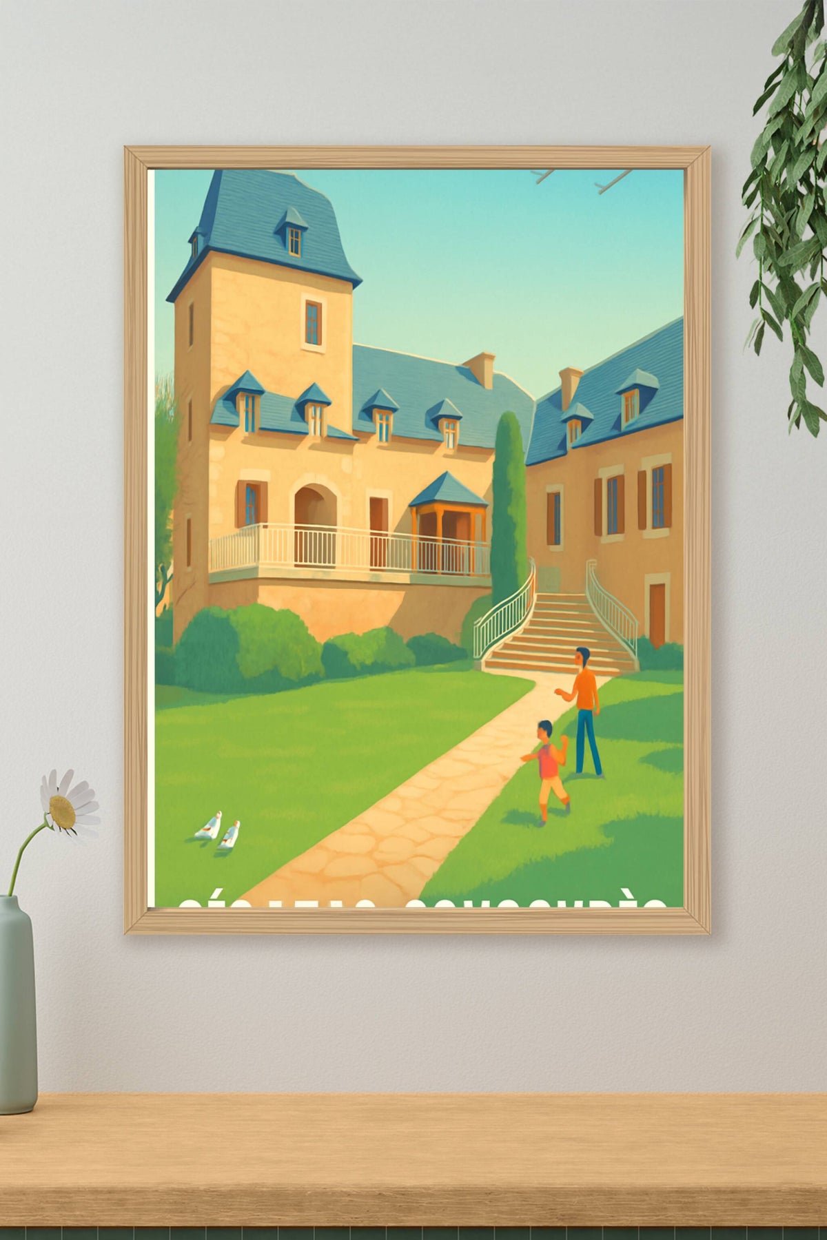 Affiche Dinan — Charme et sérénité bretons · poster d'art de Dinan