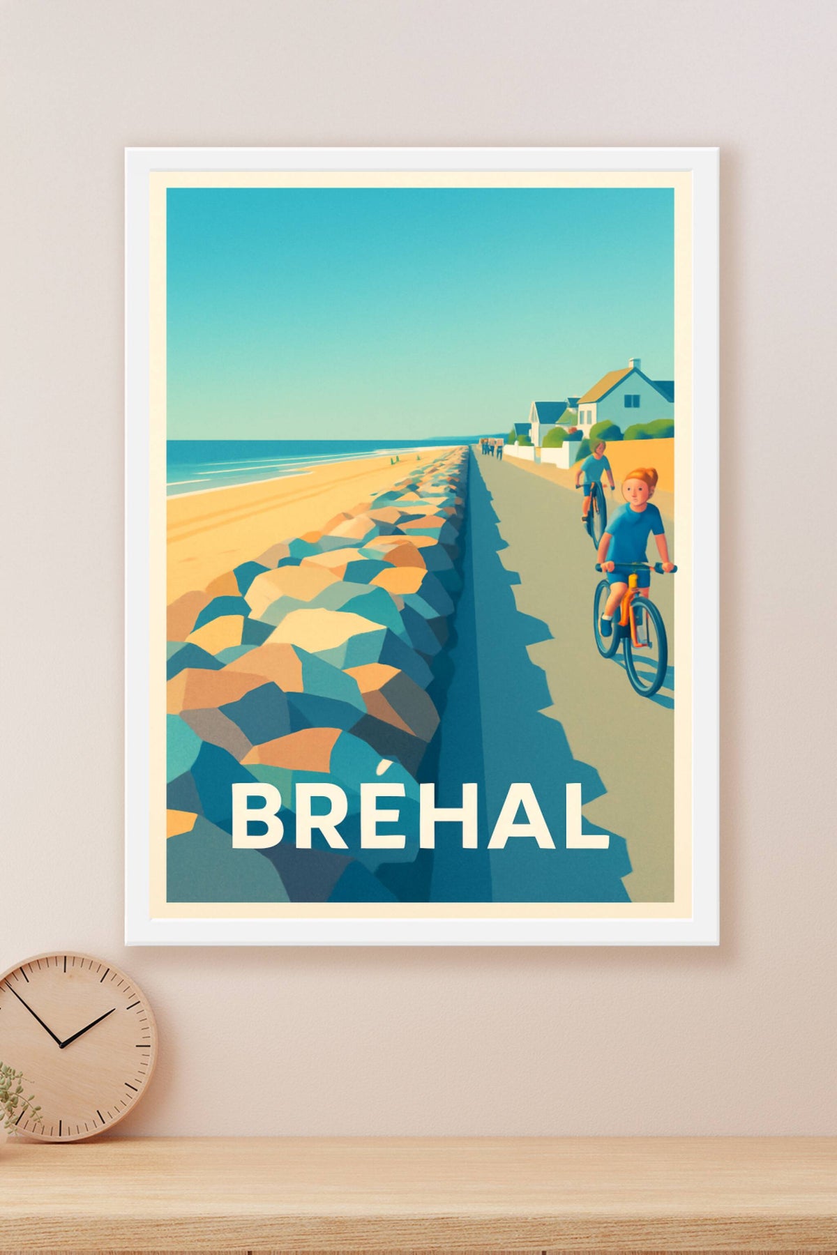 Affiche Bréhal — Évasion et douceur en bord de mer · poster d'art de Bréhal