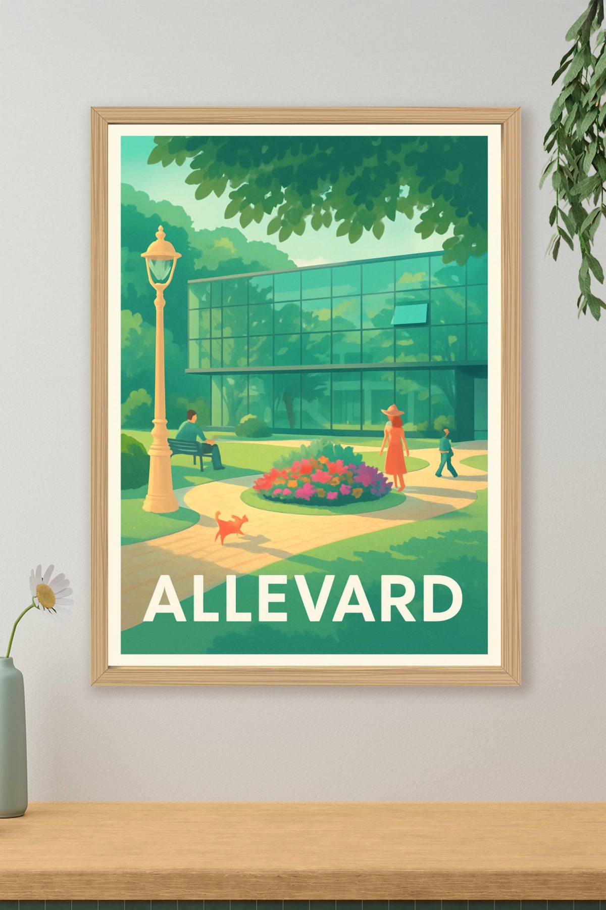 Affiche Allevard — Balade bucolique au cœur de la nature · poster d'art de Allevard