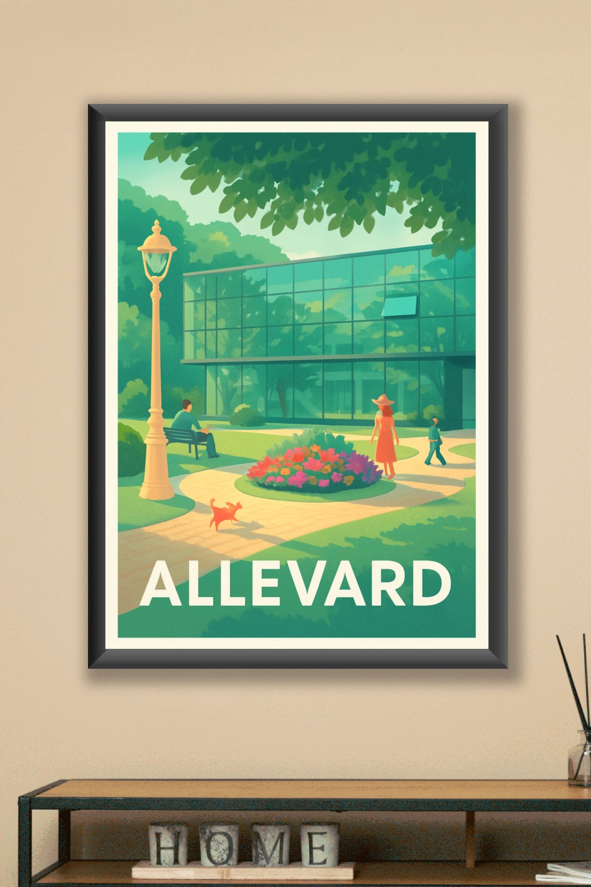 Affiche Allevard — Balade bucolique au cœur de la nature · poster d'art de Allevard