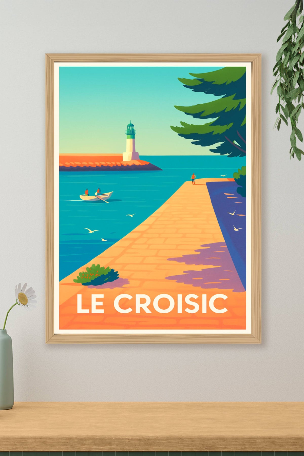 Affiche Le Croisic — Escapade maritime et douceur bretonne · poster d'art de Le Croisic