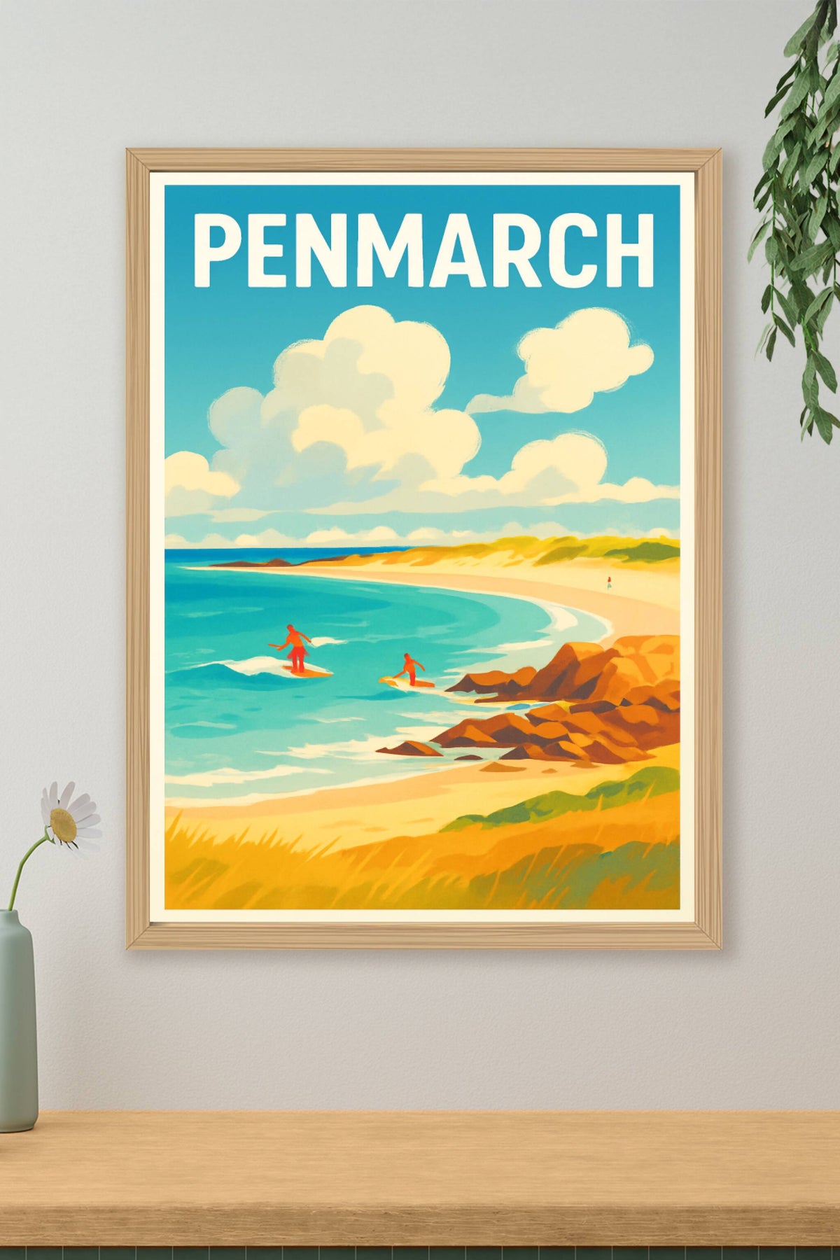Affiche Penmarch — Échappée Balnéaire en Bretagne · poster d'art de Penmarch