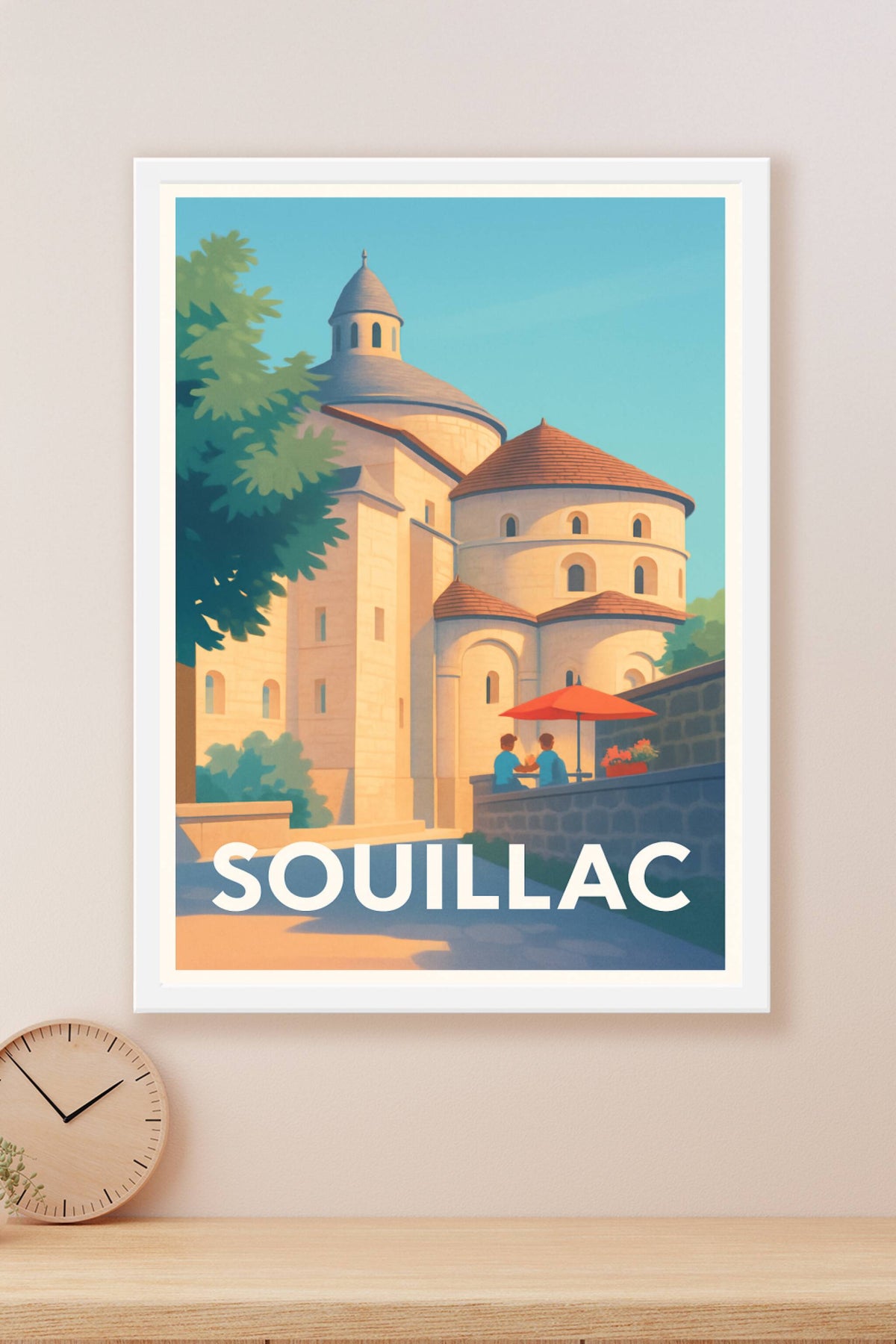 Affiche Souillac — Charme et lumière d'un joyau médiéval · poster d'art de Souillac