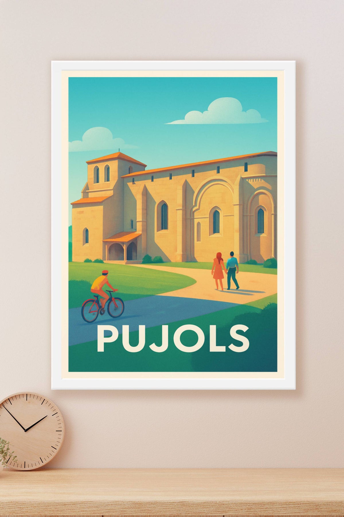 Affiche Pujols — Charme et sérénité en pleine nature · poster d'art de Pujols
