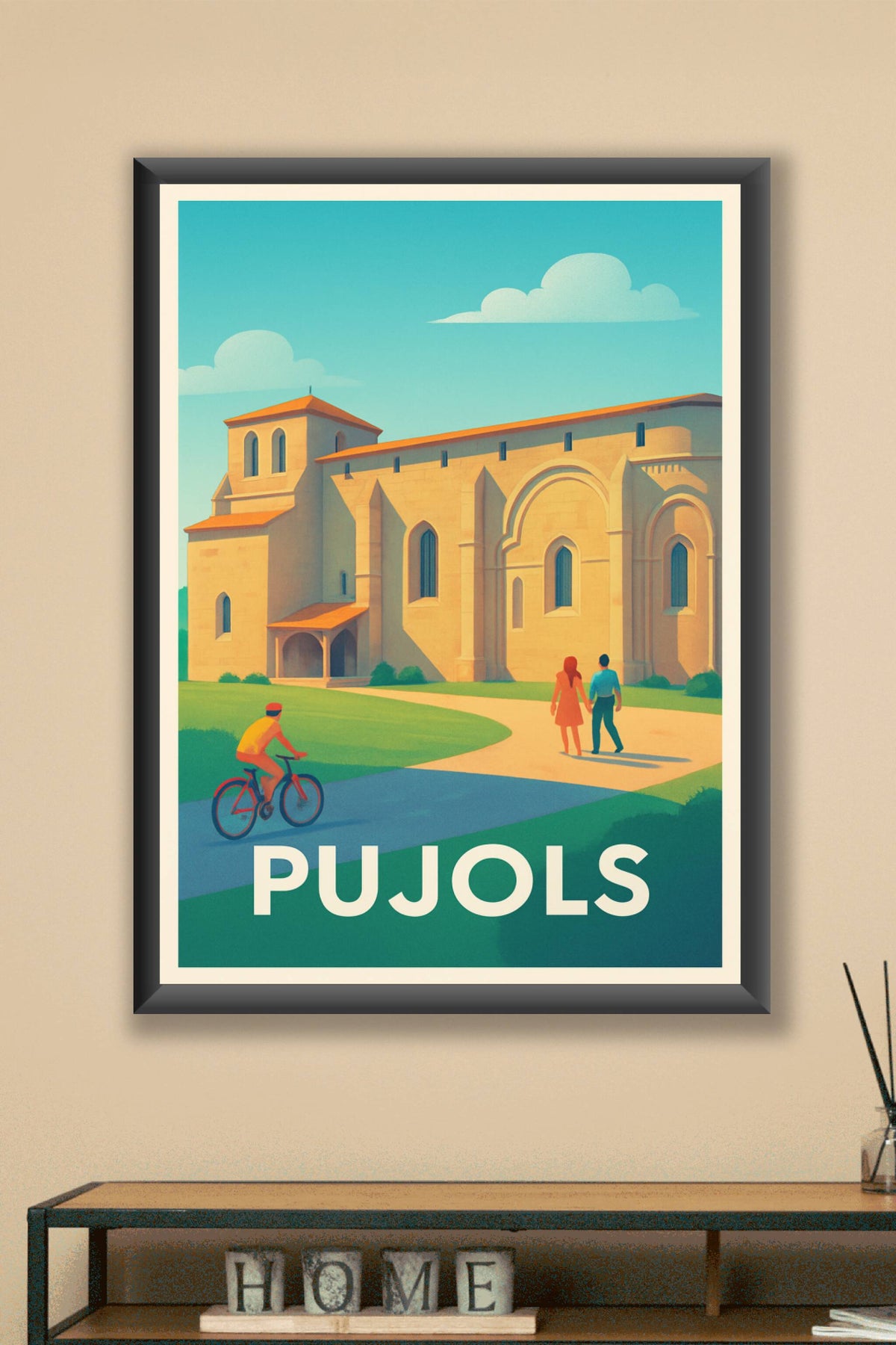 Affiche Pujols — Charme et sérénité en pleine nature · poster d'art de Pujols