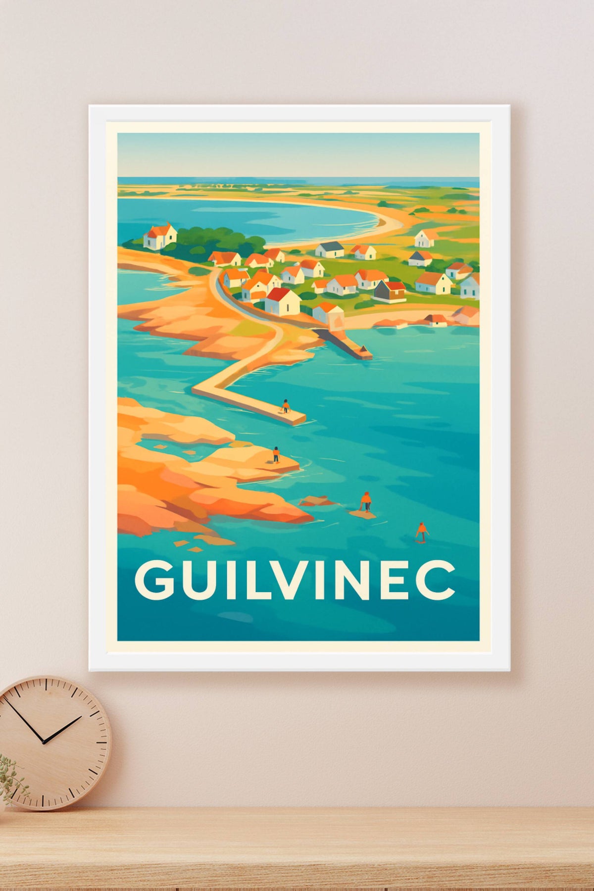 Affiche Guilvinec — Charme côtier et villages bretons · poster d'art de Guilvinec