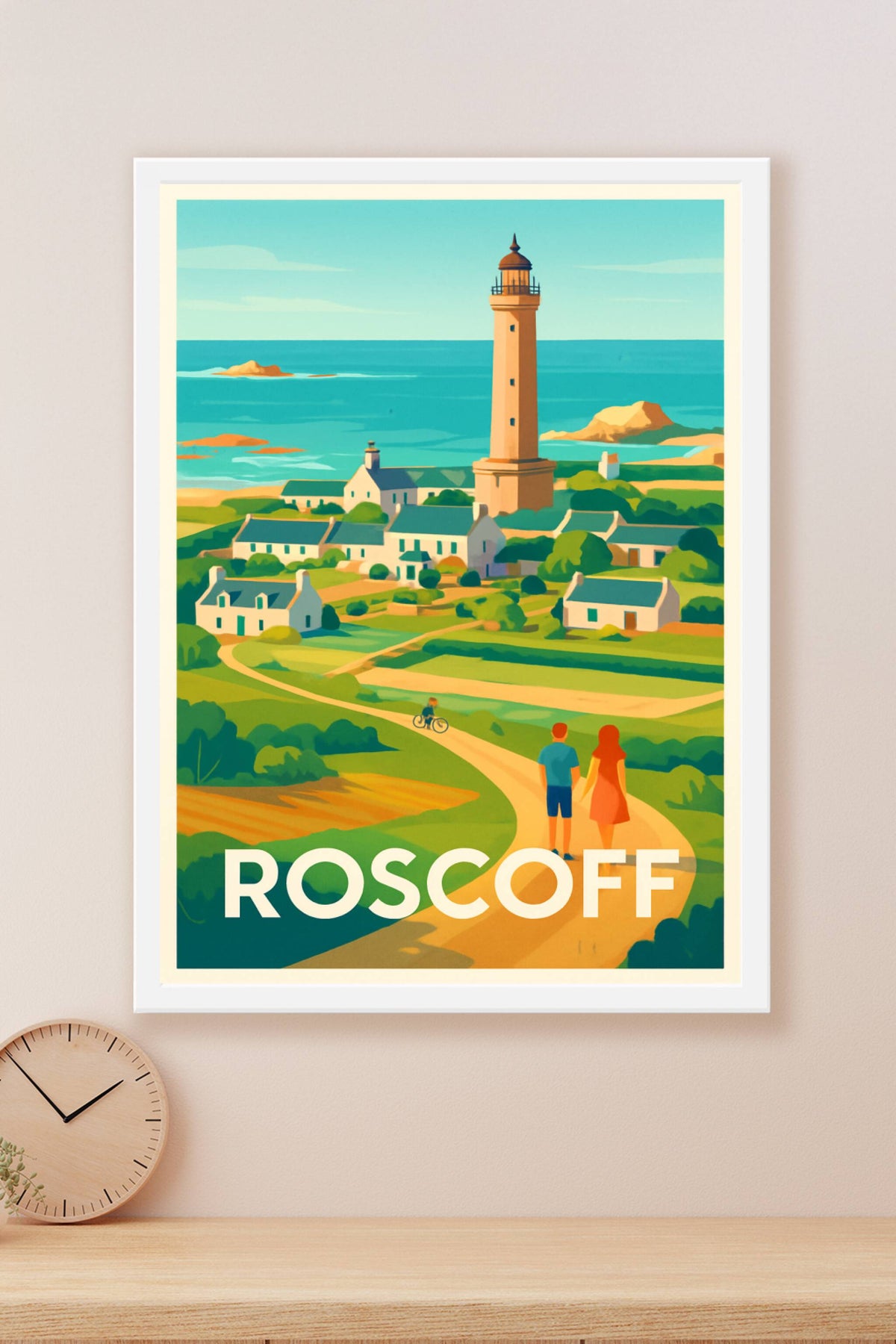 Affiche Roscoff — Charme côtier breton en poster vintage · poster d'art de Roscoff