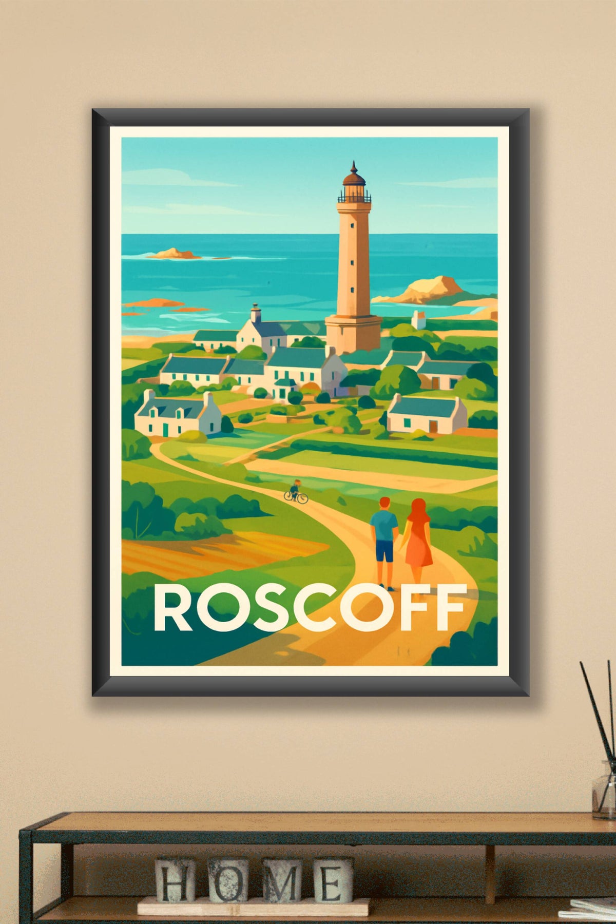 Affiche Roscoff — Charme côtier breton en poster vintage · poster d'art de Roscoff