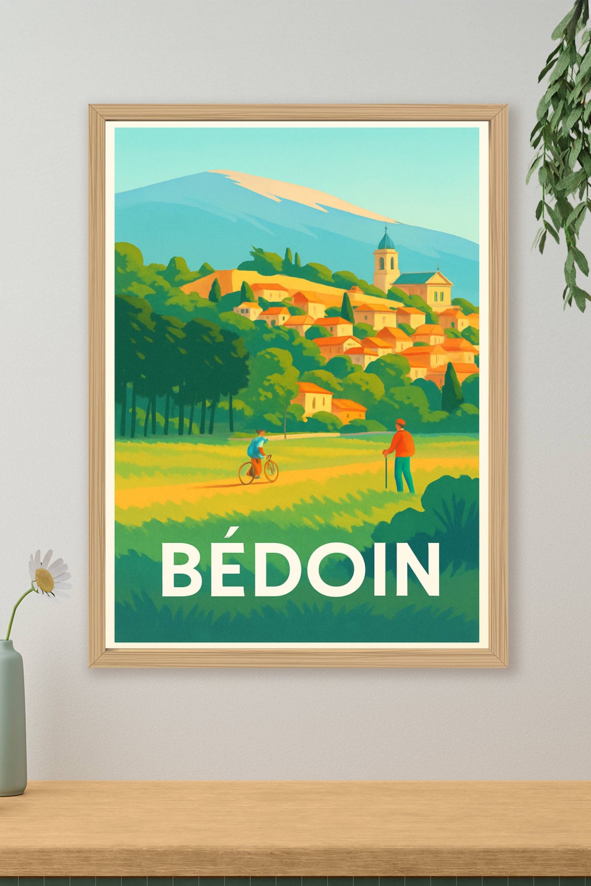 Affiche Bédoin — L'évasion provençale au pied du Ventoux · poster d'art de Bédoin
