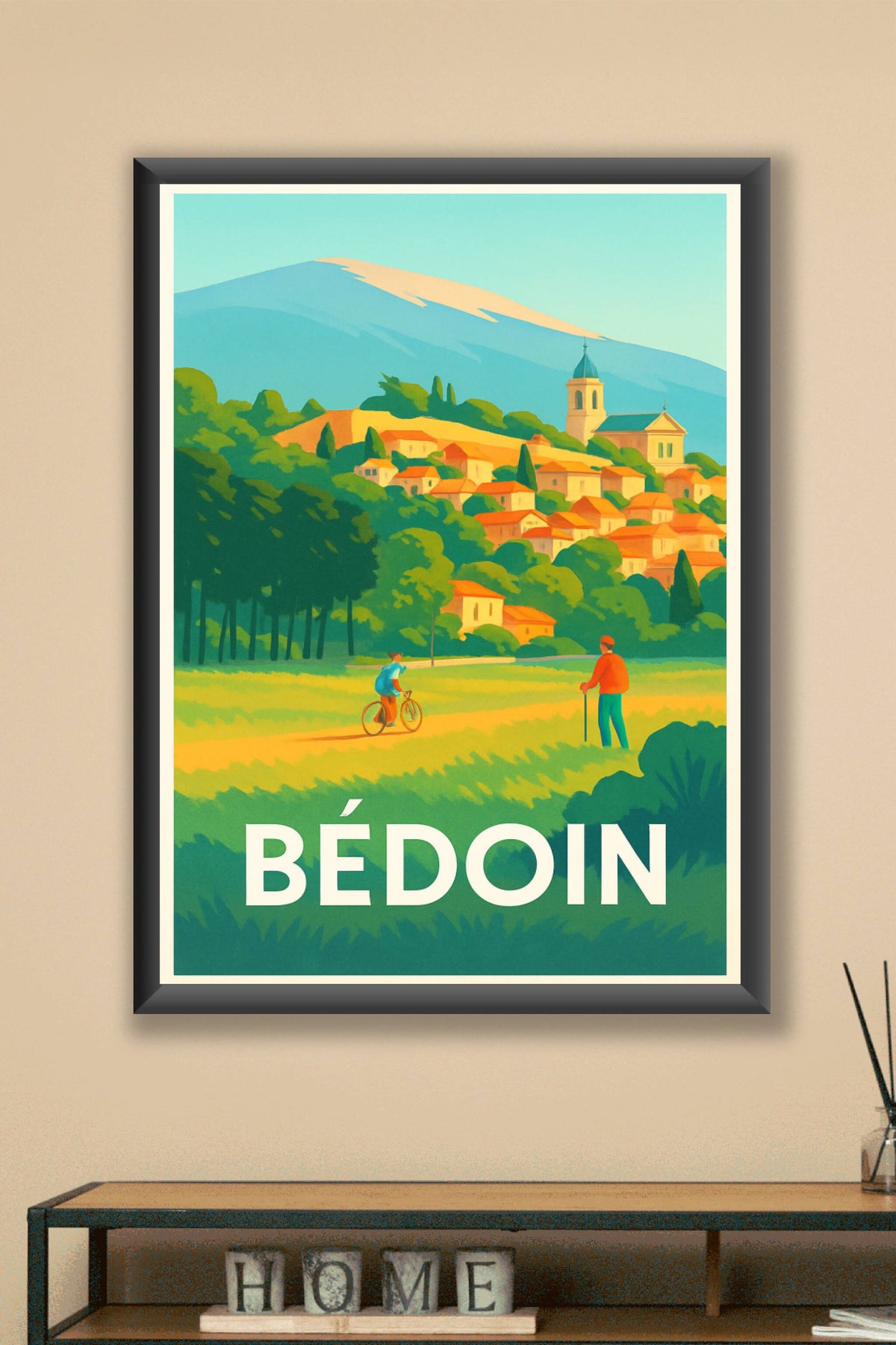 Affiche Bédoin — L'évasion provençale au pied du Ventoux · poster d'art de Bédoin