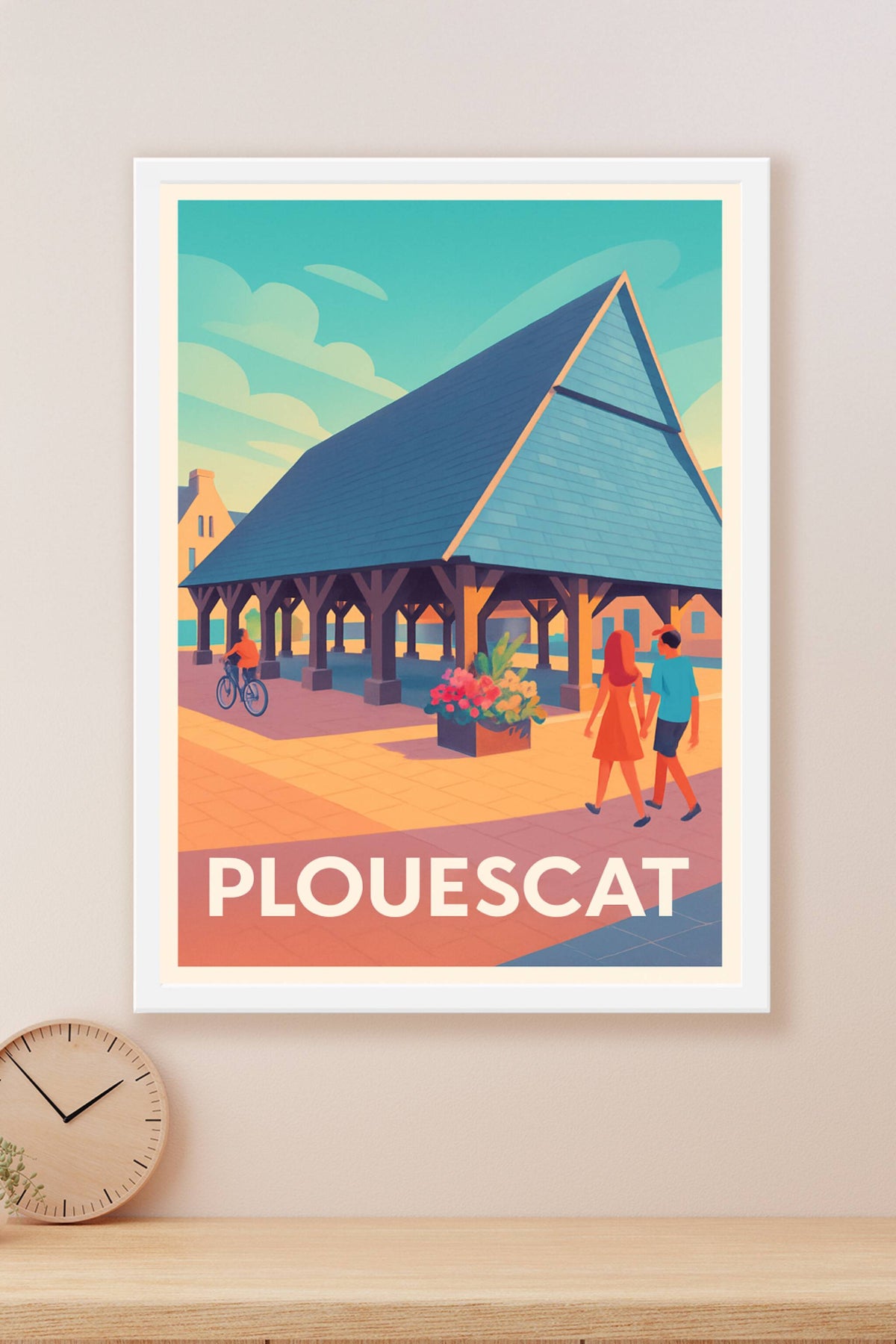Affiche Plouescat — Charme et sérénité en Bretagne · poster d'art de Plouescat