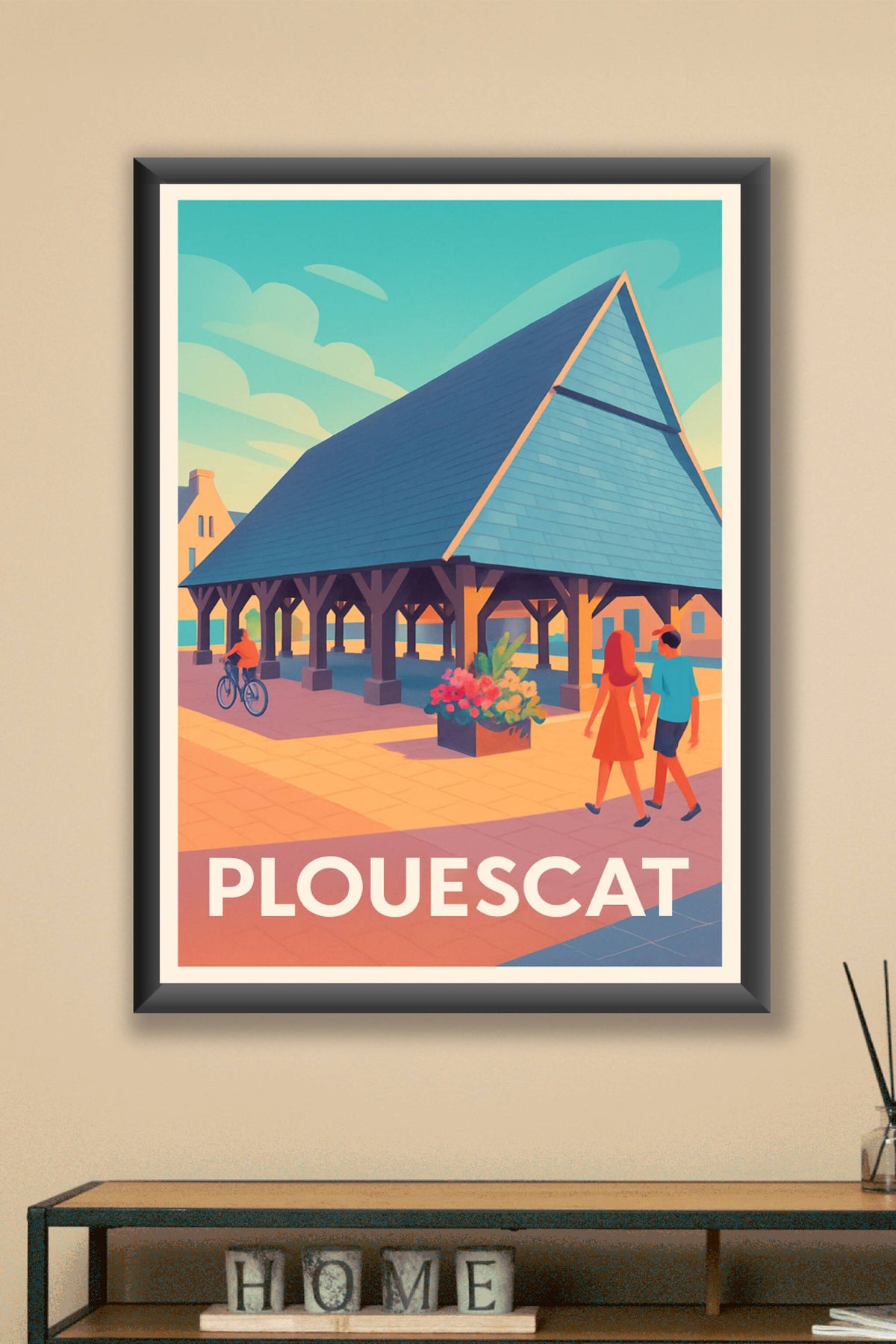 Affiche Plouescat — Charme et sérénité en Bretagne · poster d'art de Plouescat