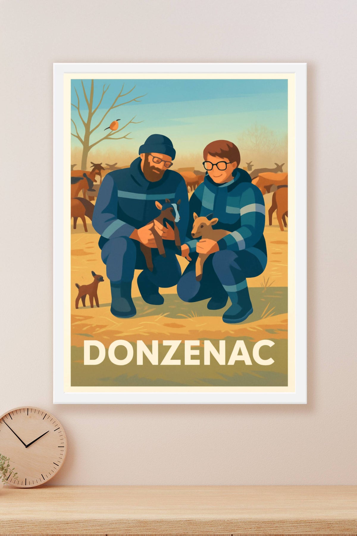 Affiche Donzenac — L'âme paysanne au cœur de la nature · poster d'art de Donzenac