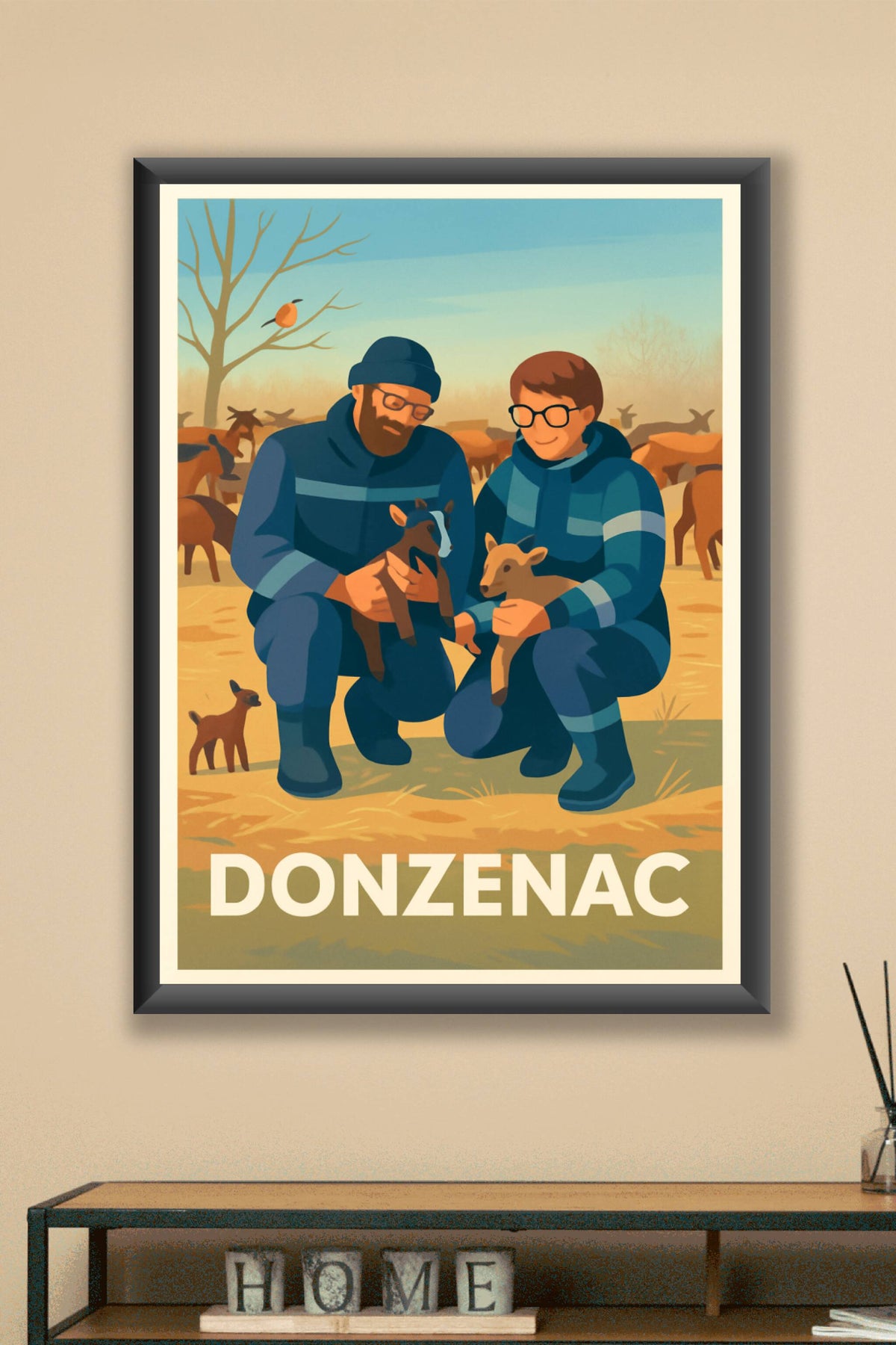 Affiche Donzenac — L'âme paysanne au cœur de la nature · poster d'art de Donzenac