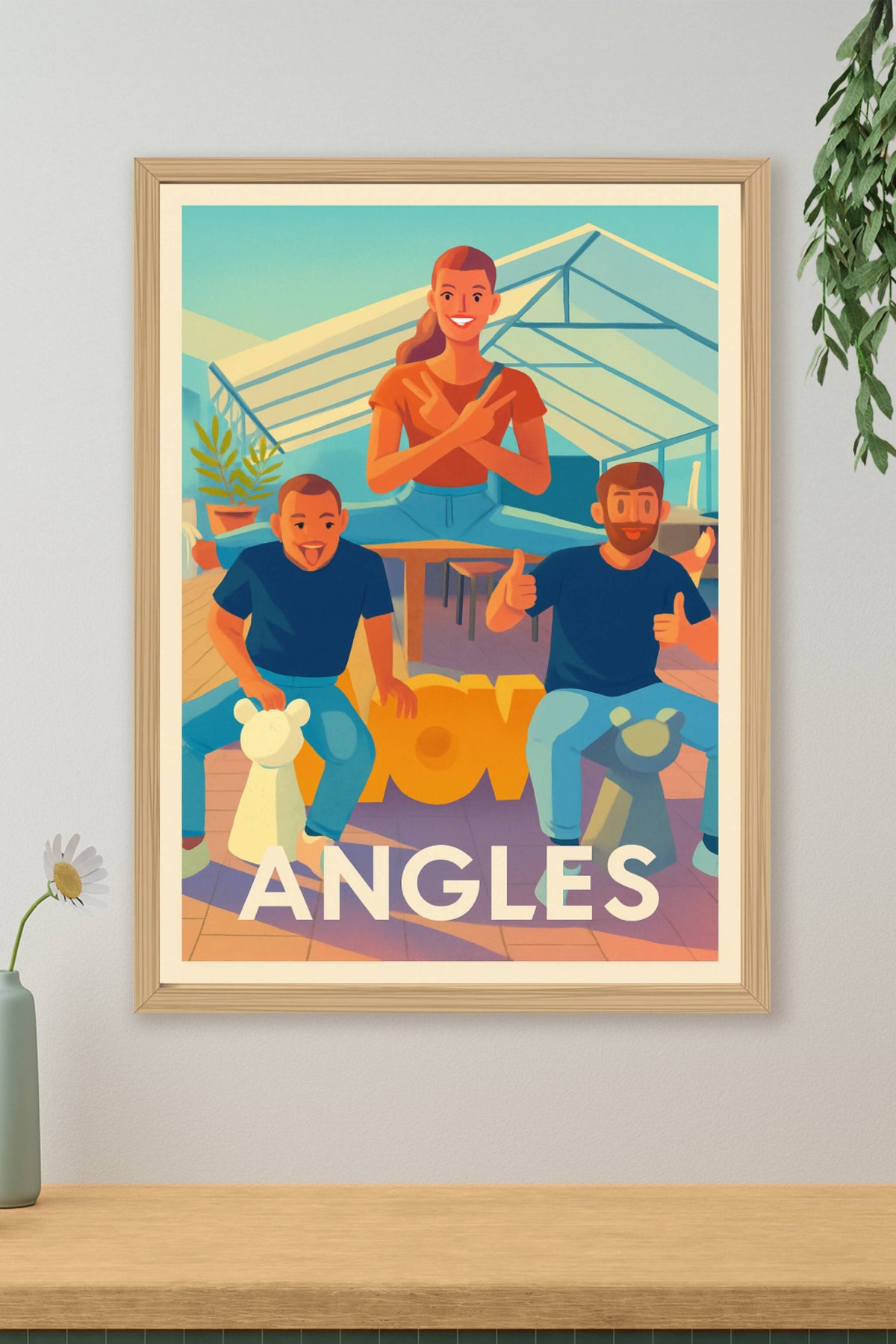 Affiche Angles — Ambiance conviviale et ludique · poster d'art de Angles