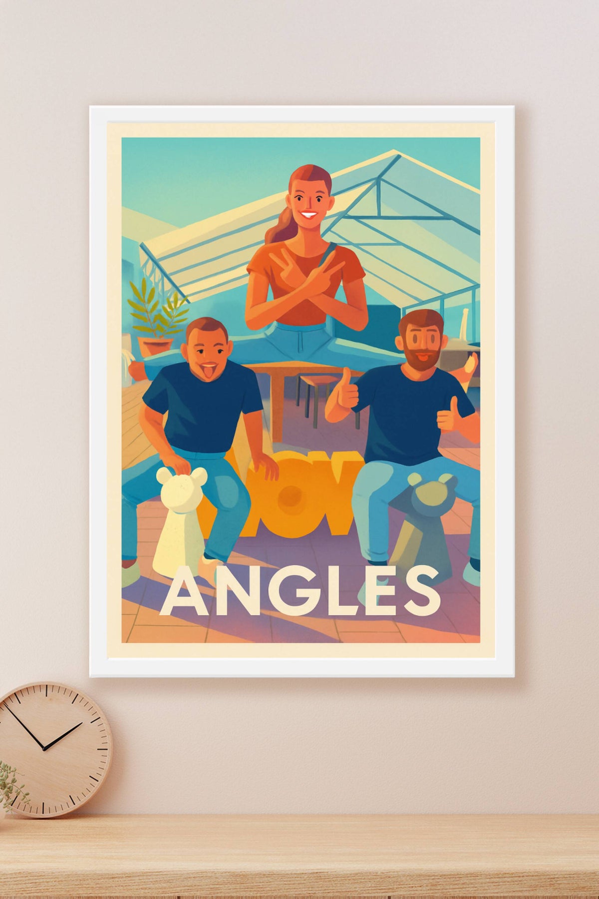 Affiche Angles — Ambiance conviviale et ludique · poster d'art de Angles