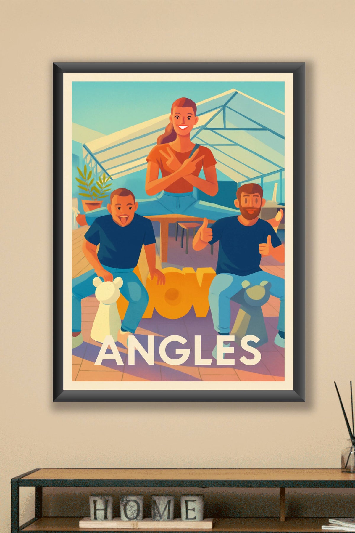 Affiche Angles — Ambiance conviviale et ludique · poster d'art de Angles