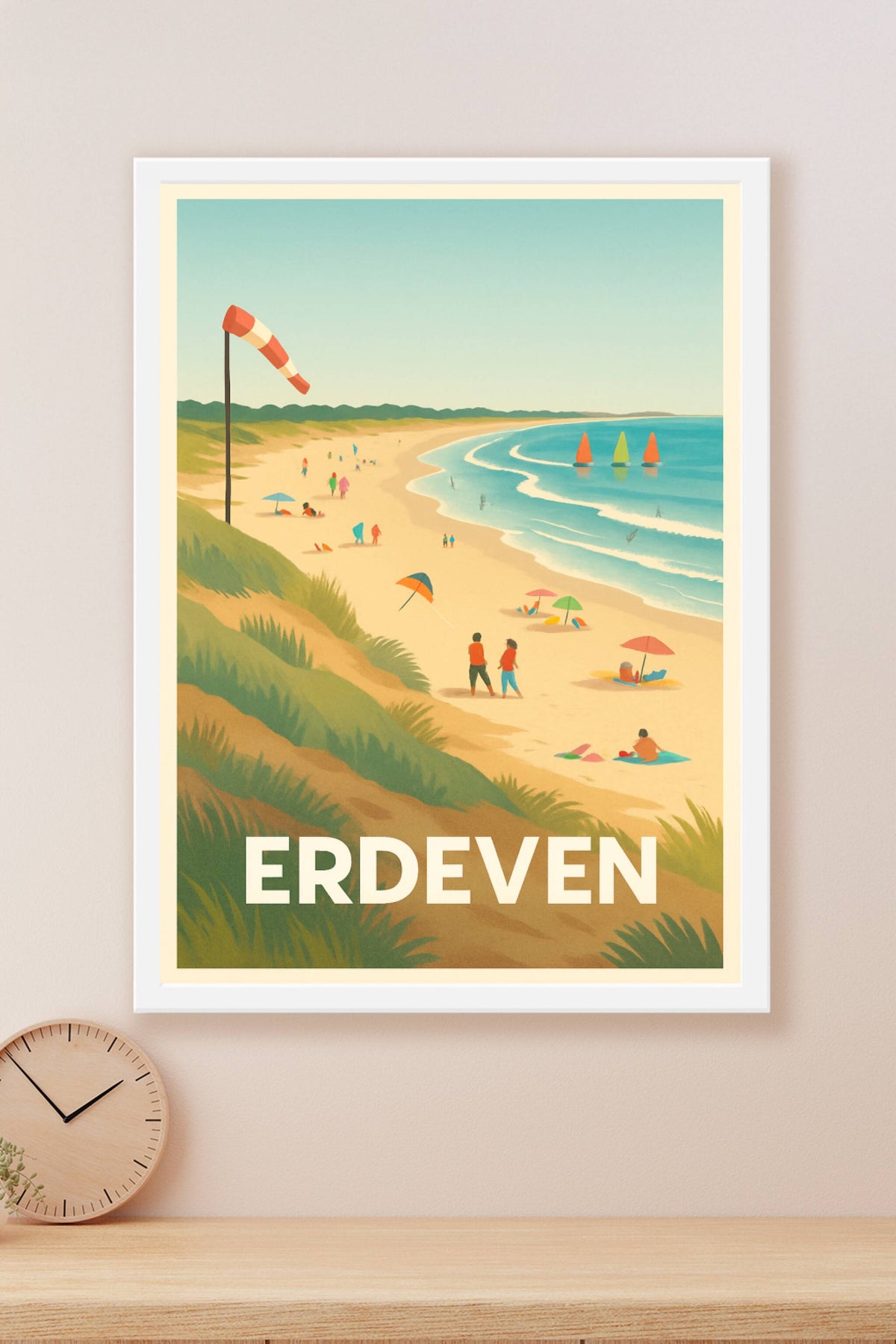 Affiche Erdeven — Évasion et douceur bretonne · poster d'art de Erdeven