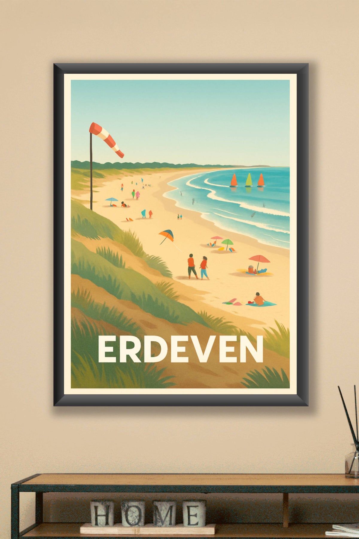 Affiche Erdeven — Évasion et douceur bretonne · poster d'art de Erdeven