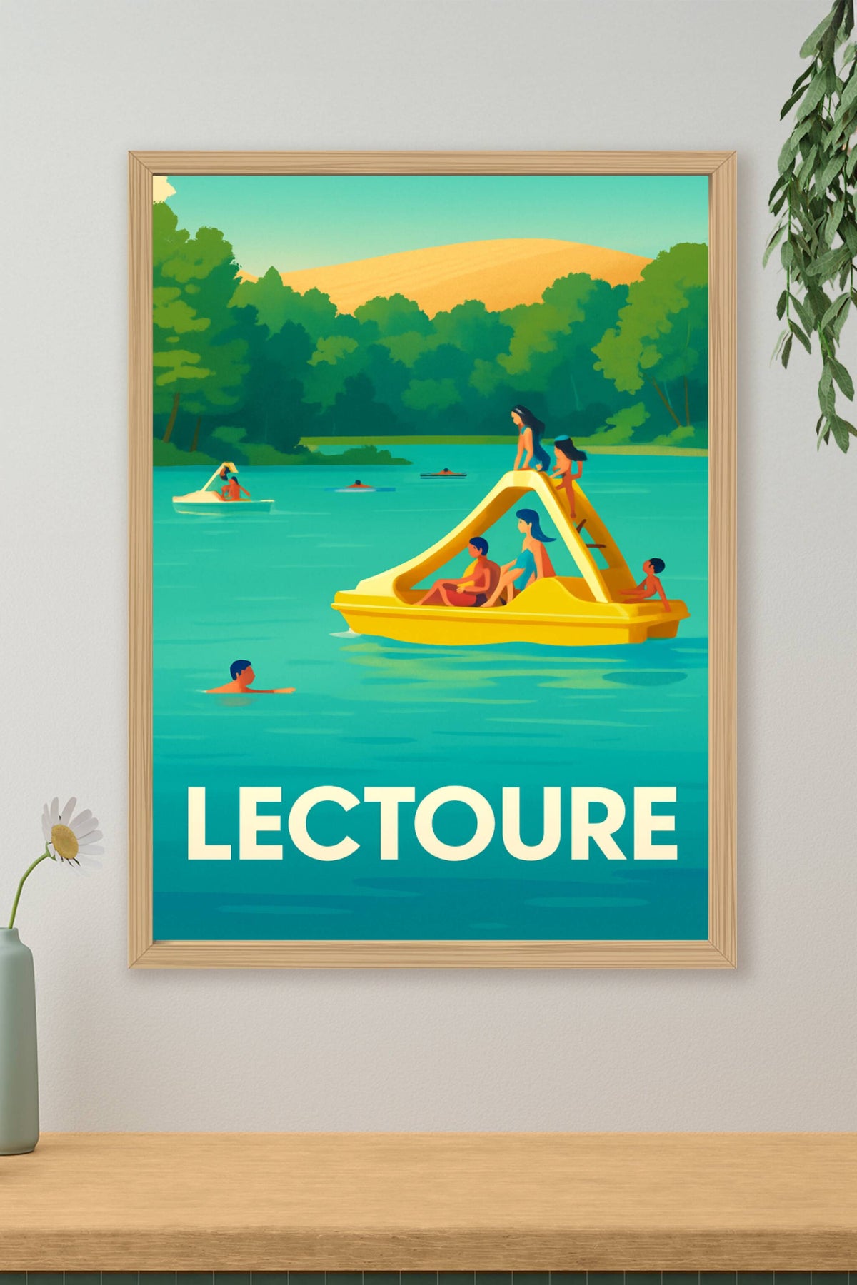 Affiche Lectoure — Plongez dans la douceur estivale · poster d'art de Lectoure